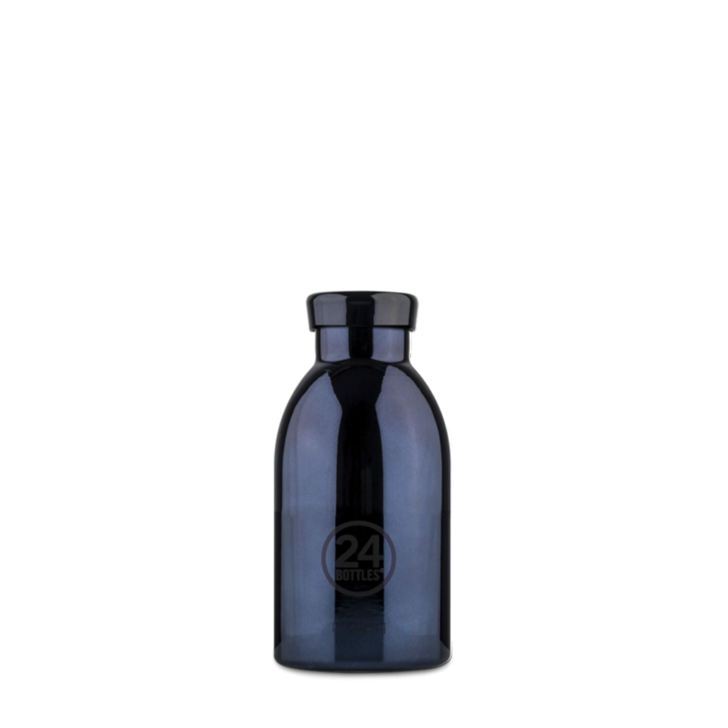 24 Bottles Clima 330ML Insulated Water Bottle (Chrome) - Black Radiance