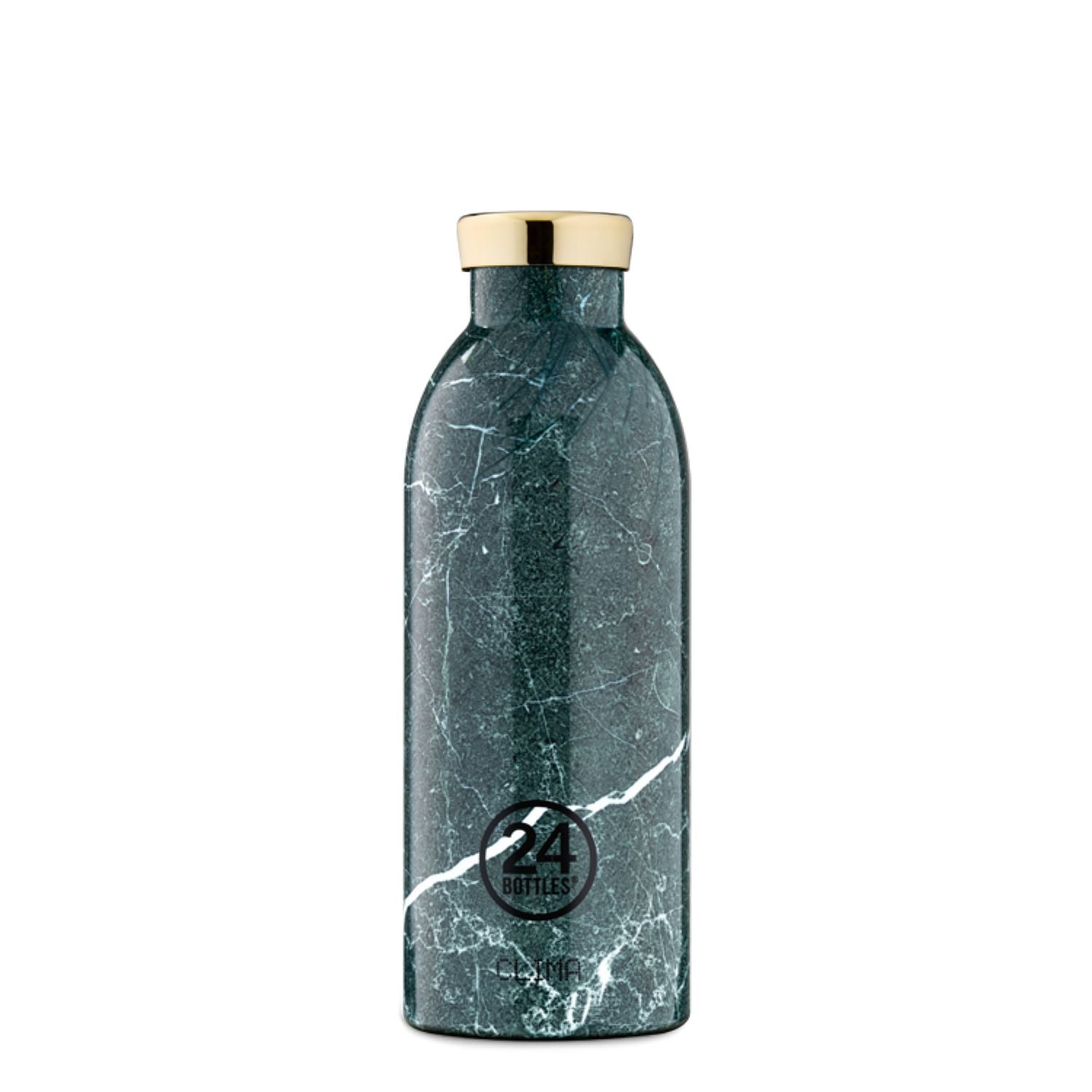 24 Bottles Clima 500ML Insulated Water Bottle - Green Marble