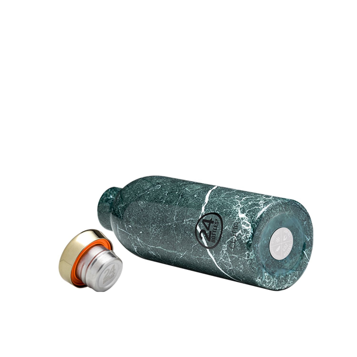 24 Bottles Clima 500ML Insulated Water Bottle - Green Marble