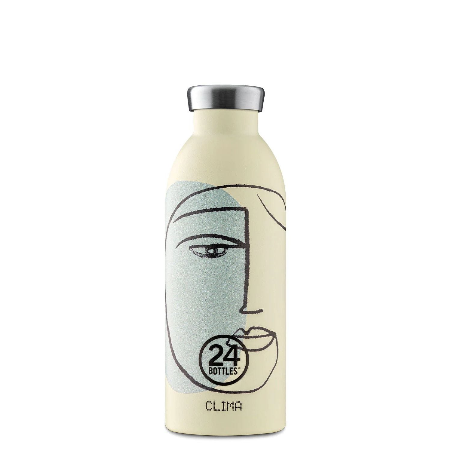 24 Bottles Clima 500ML Insulated Water Bottle - White Calypso