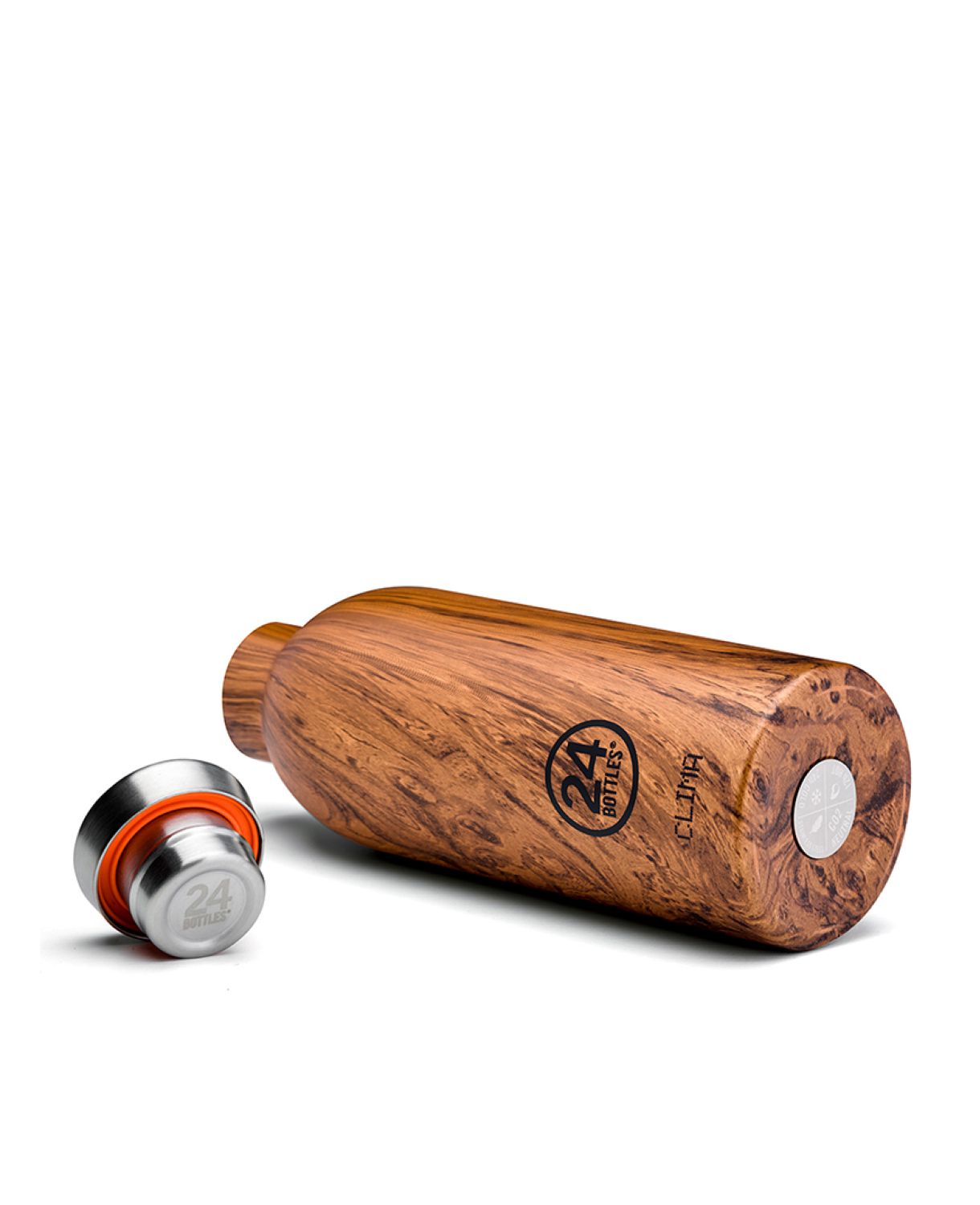 24 Bottles Clima 500ML Insulated Water Bottle - Sequoia Wood