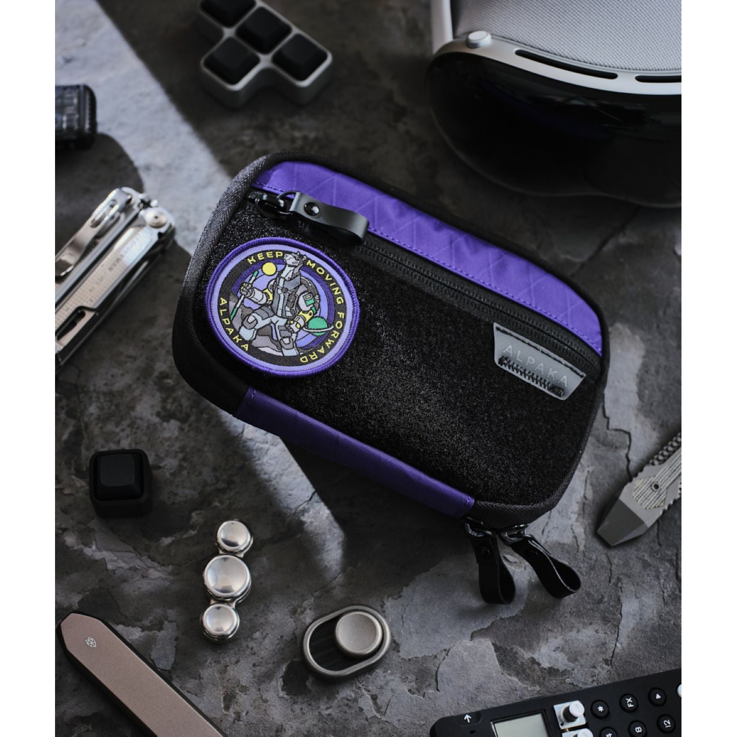 ALPAKA Admin Pouch With Hook & Loop VX21 (Purple)
