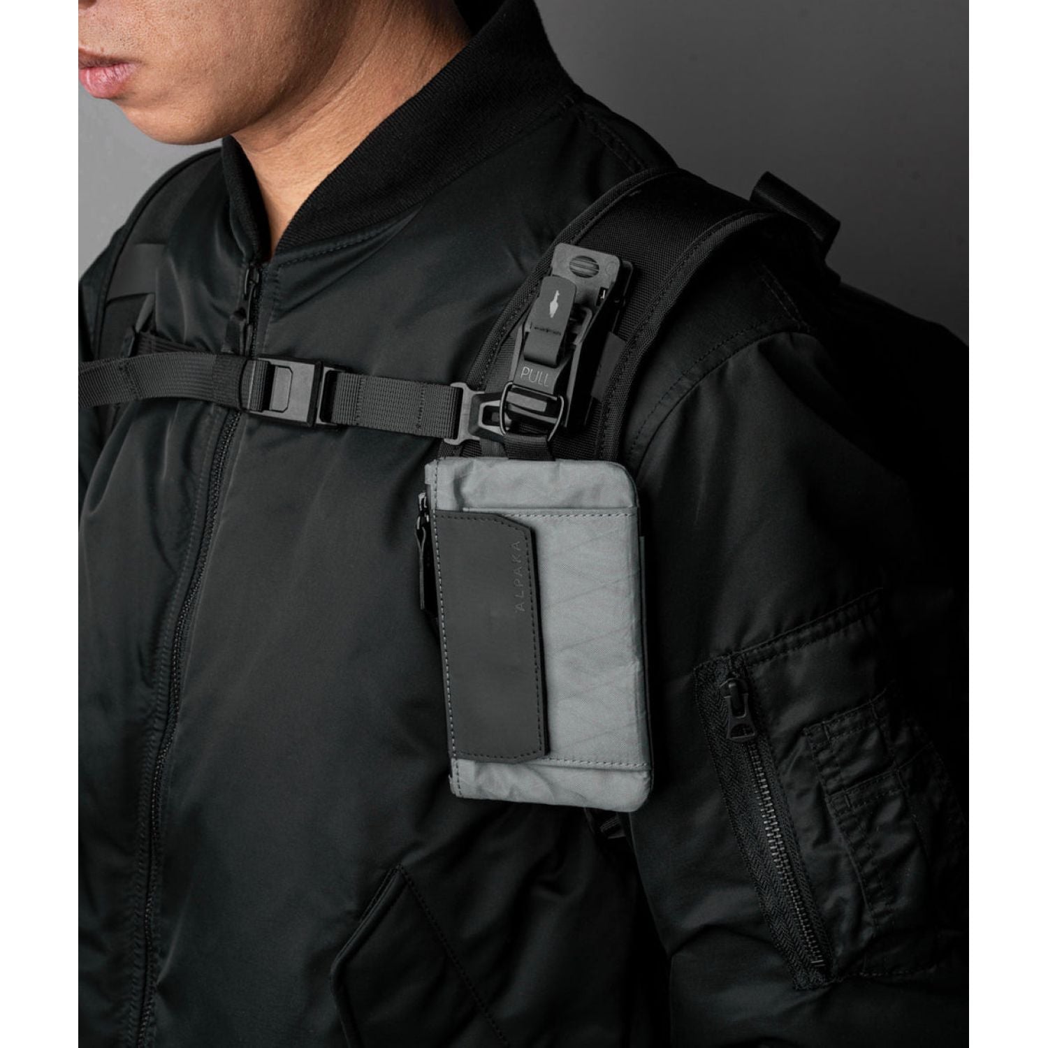 ALPAKA Zip Pouch Coin X-Pac VX21 (Slate Grey)