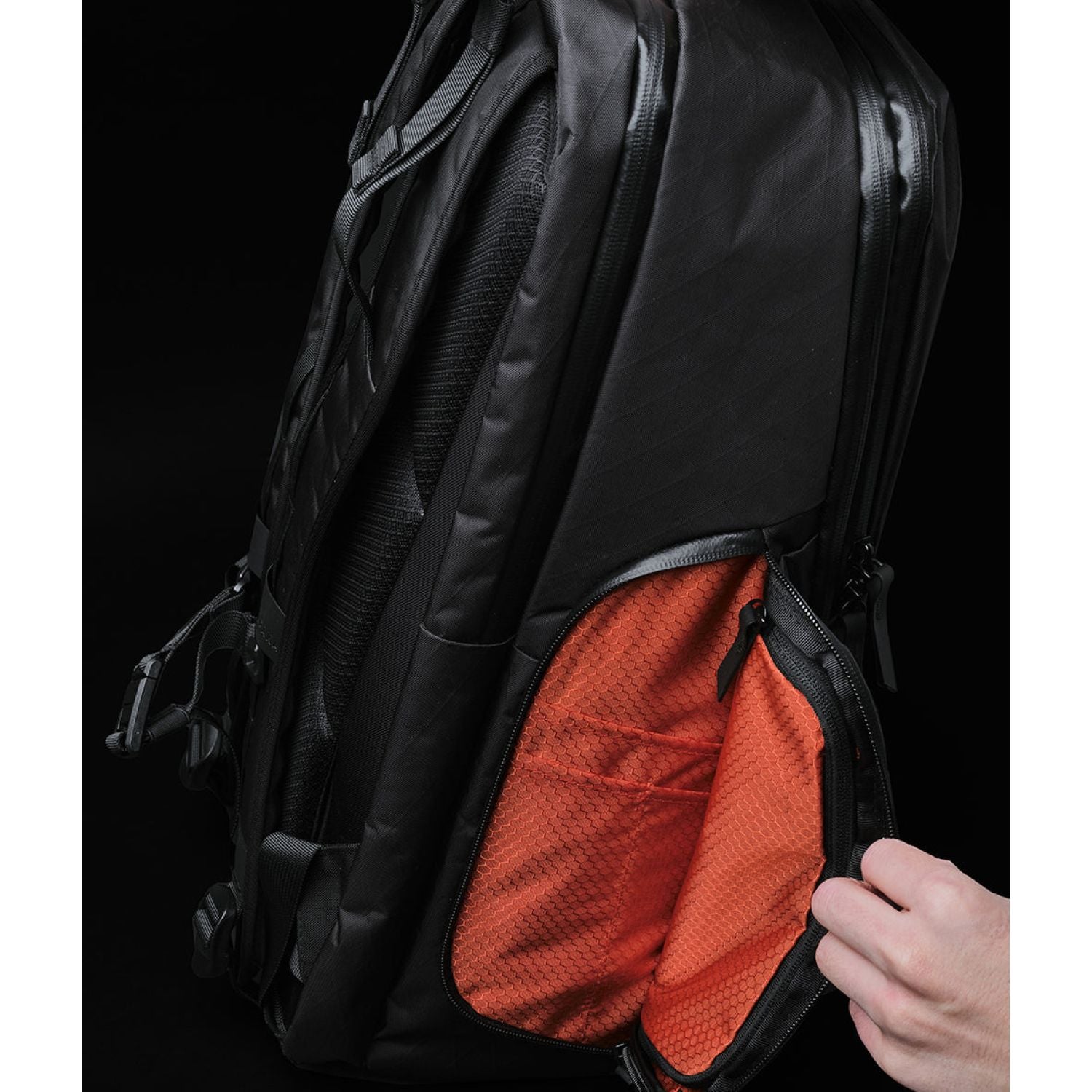 ALPAKA Elements Travel (35L) X-Pac VX 42 Backpack + Removable Waist Strap (Black)