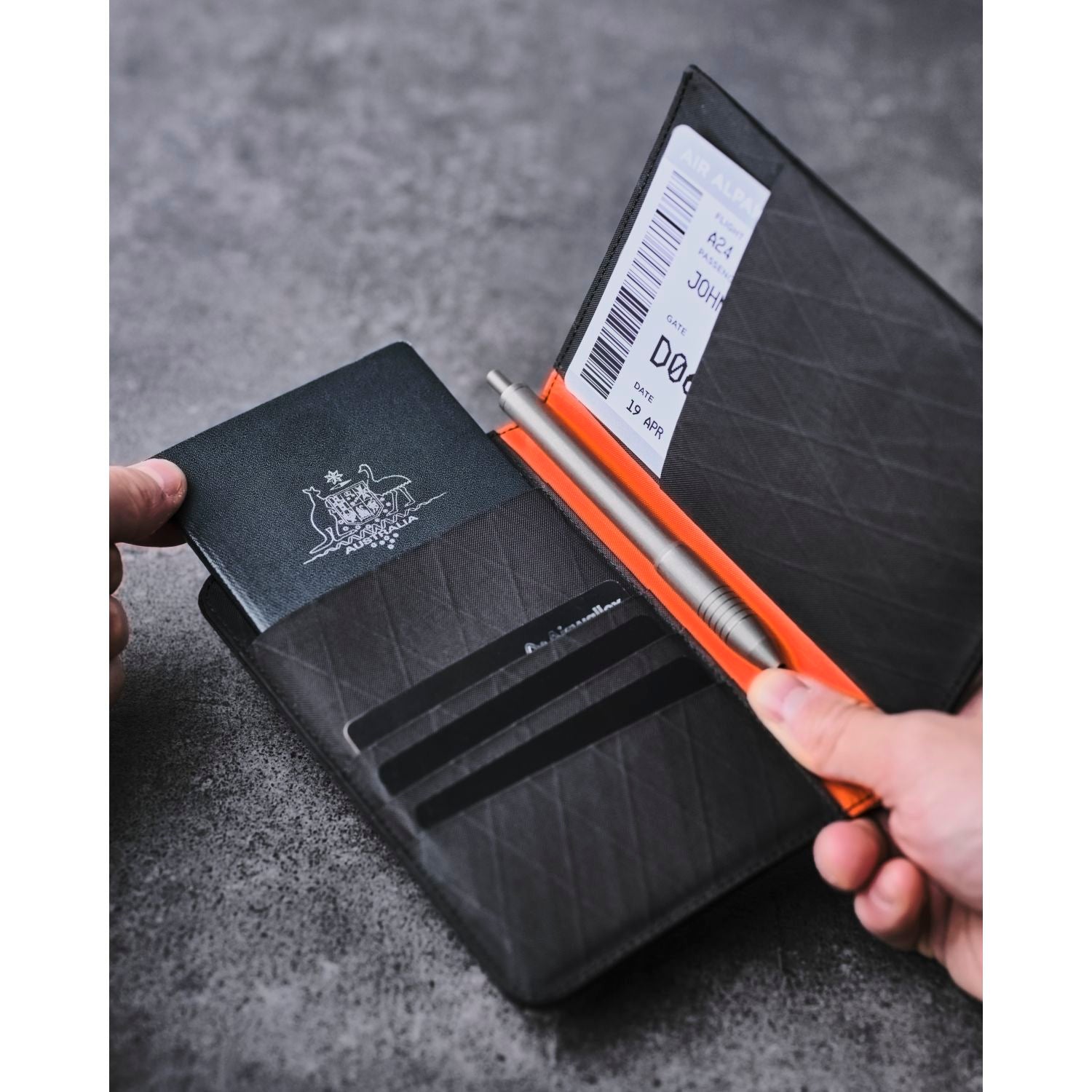 ALPAKA ARK Bifold Passport Wallet X-Pac VX21 (Black)