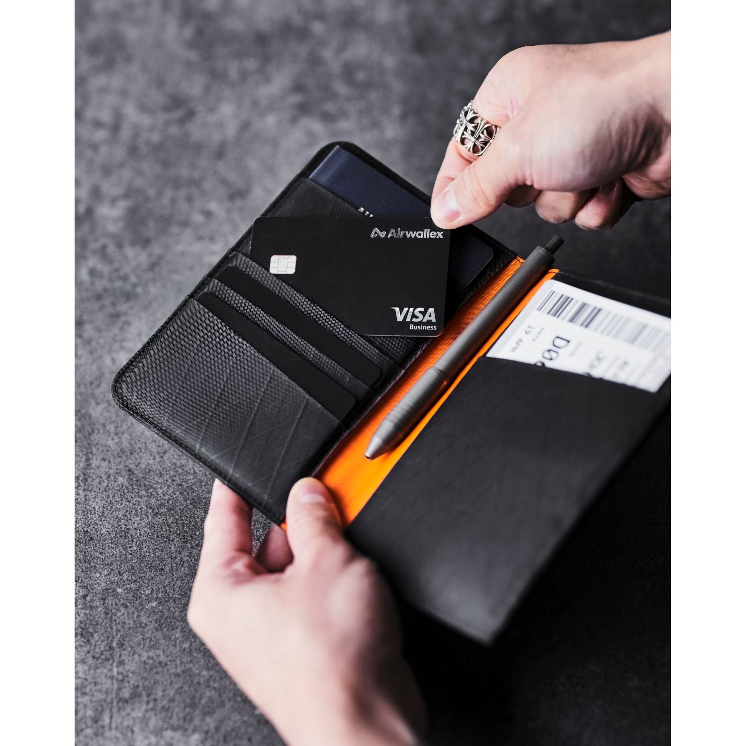 ALPAKA ARK Bifold Passport Wallet X-Pac VX21 (Black)