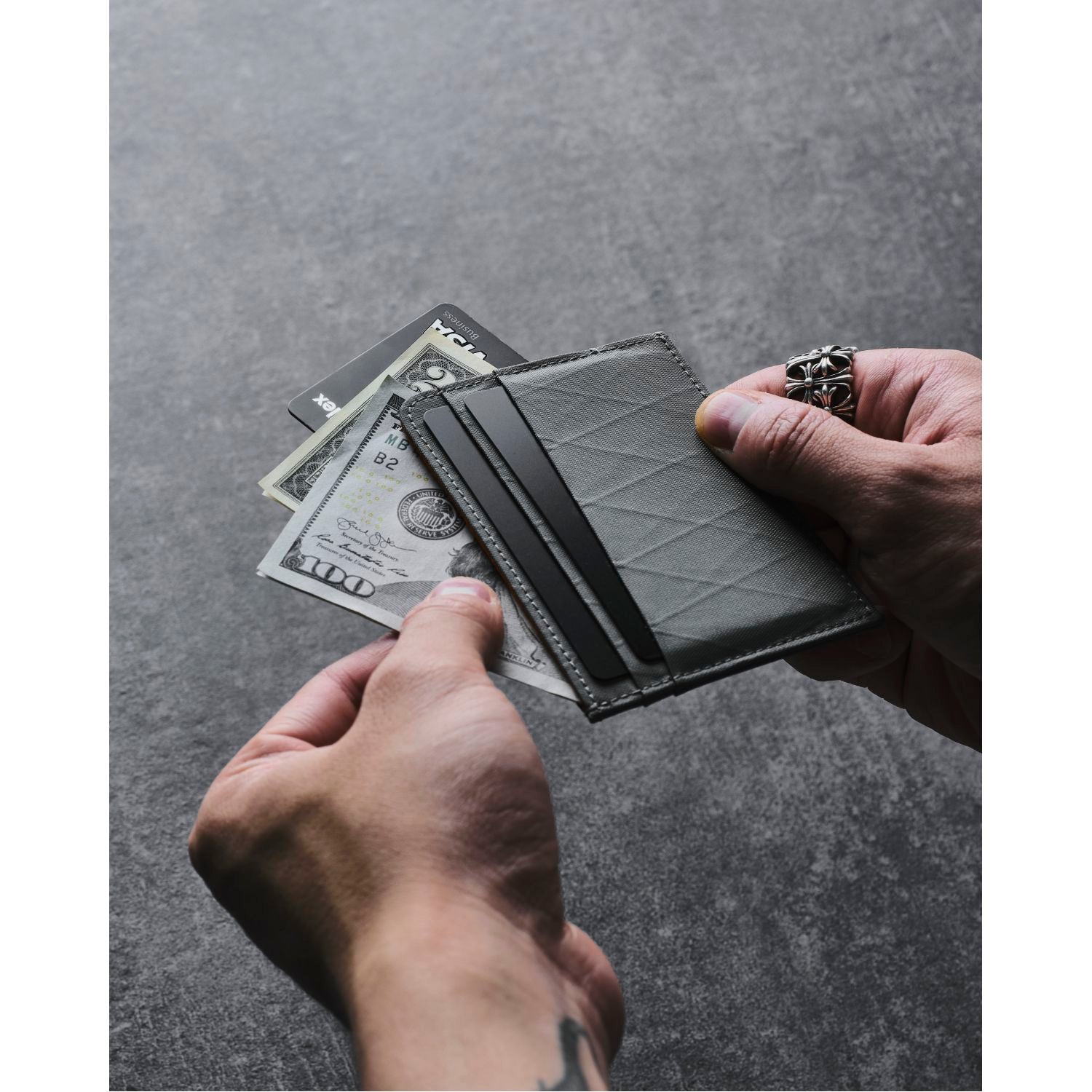 ALPAKA Card Wallet X-Pac VX21 (Slate Grey)