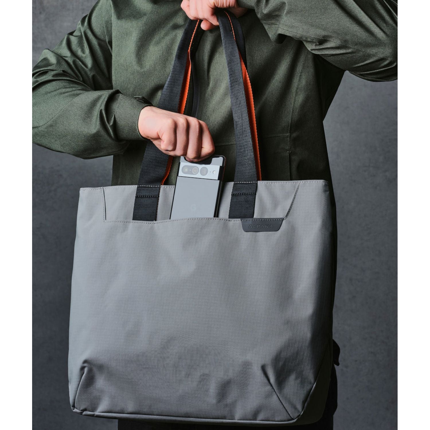 ALPAKA Elements Tote Bag Axoflux 210D (Grey/Orange)