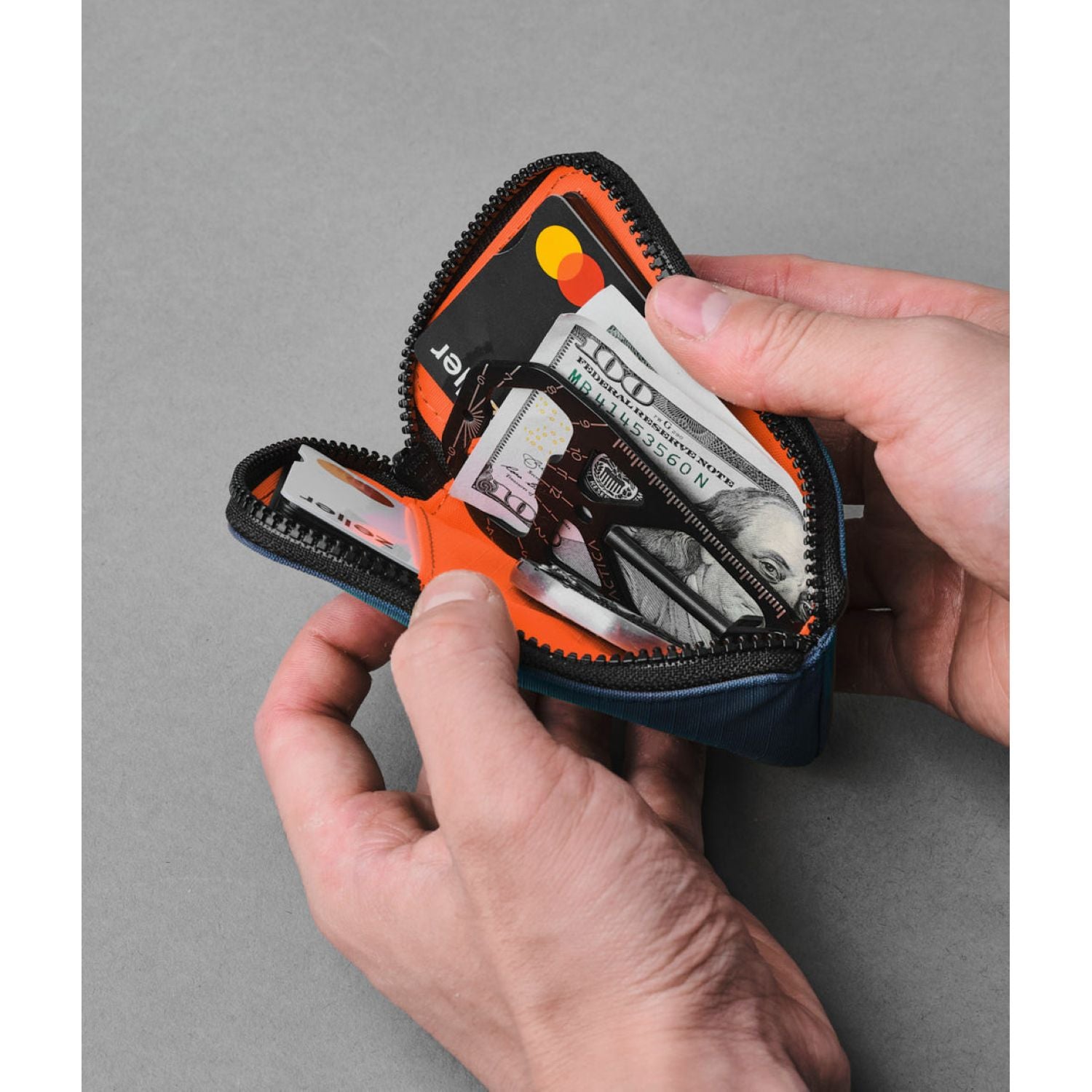 ALPAKA Zip Card Pouch 200D (Blue)