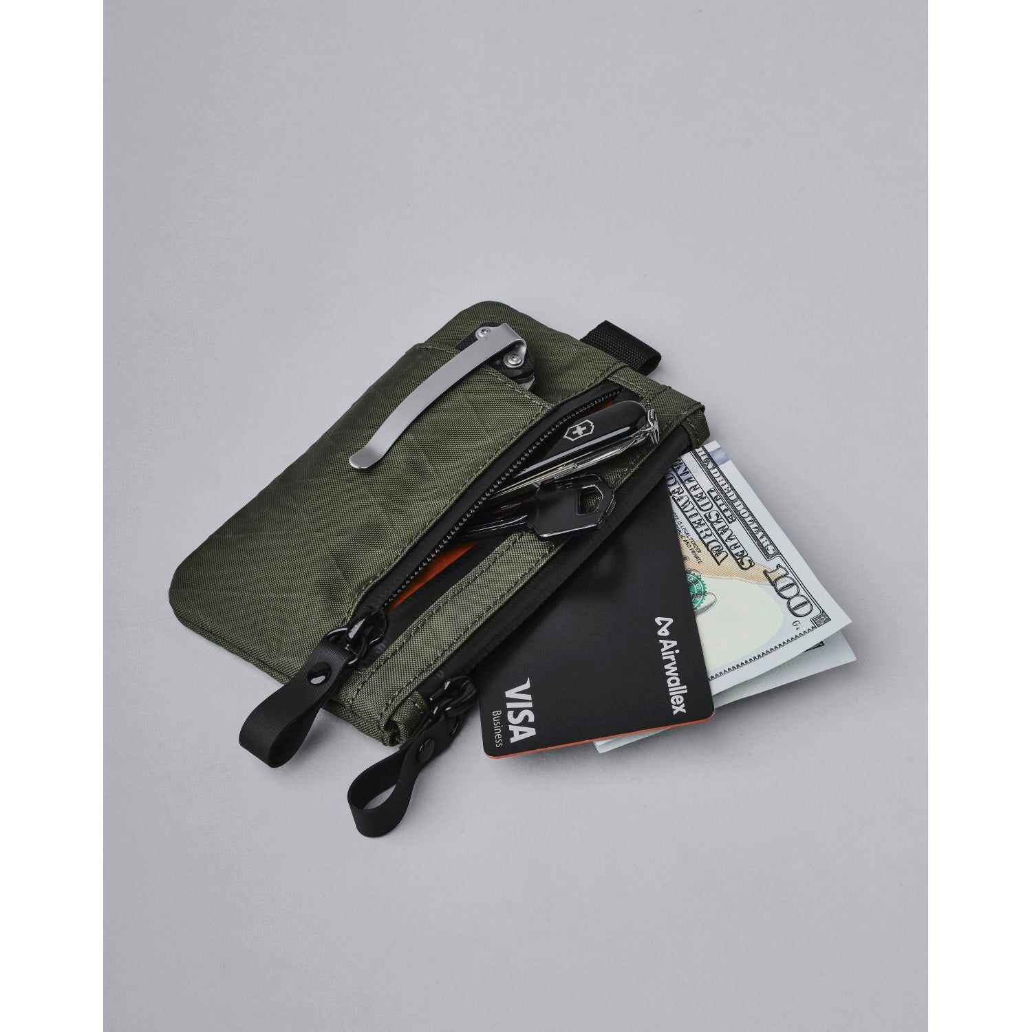 ALPAKA Zip Cardholder X-Pac VX21 (Dark Green)