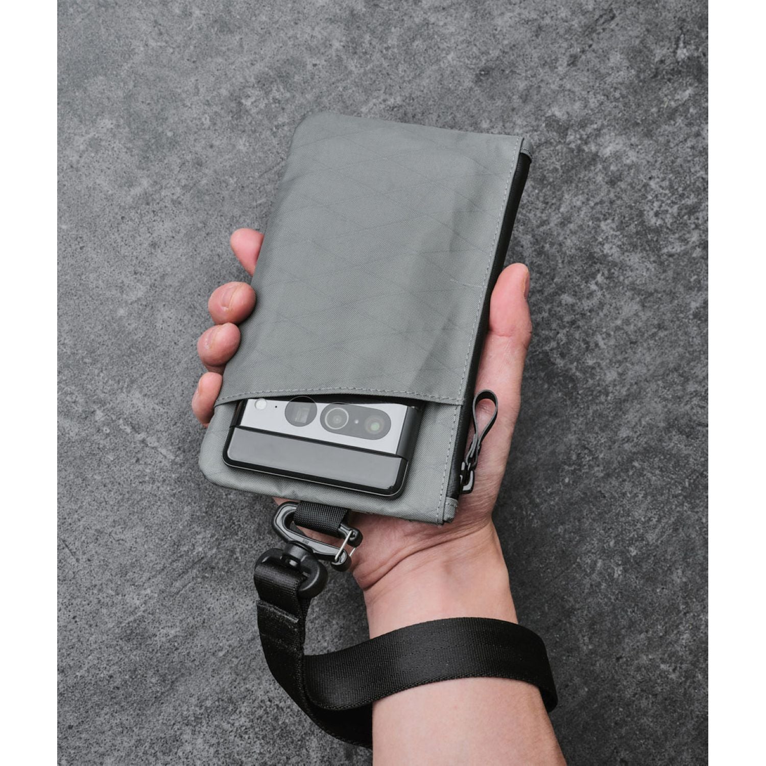ALPAKA Zip Clutch X-Pac VX21 (Slate Grey)