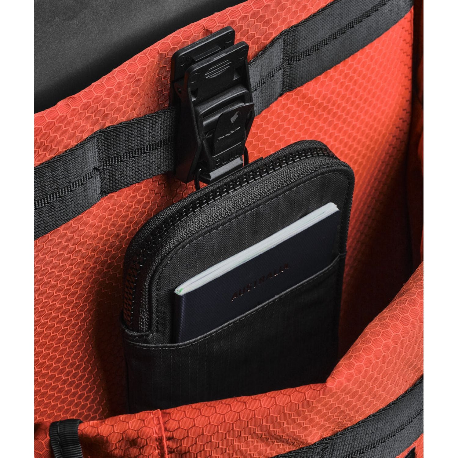 ALPAKA Zip Travel Wallet 210D (Black)