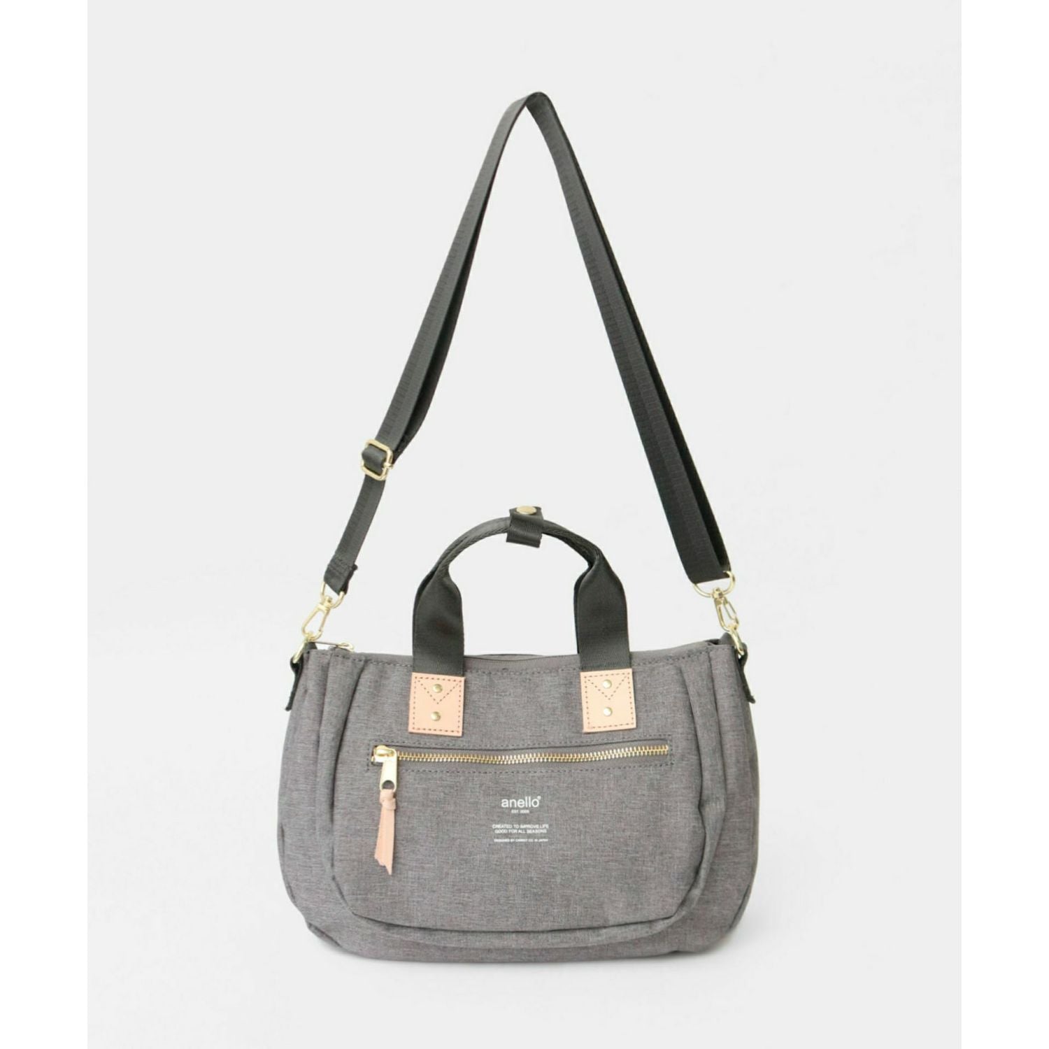 Anello Atelier 2Way Mini Tote Bag (Light Grey)