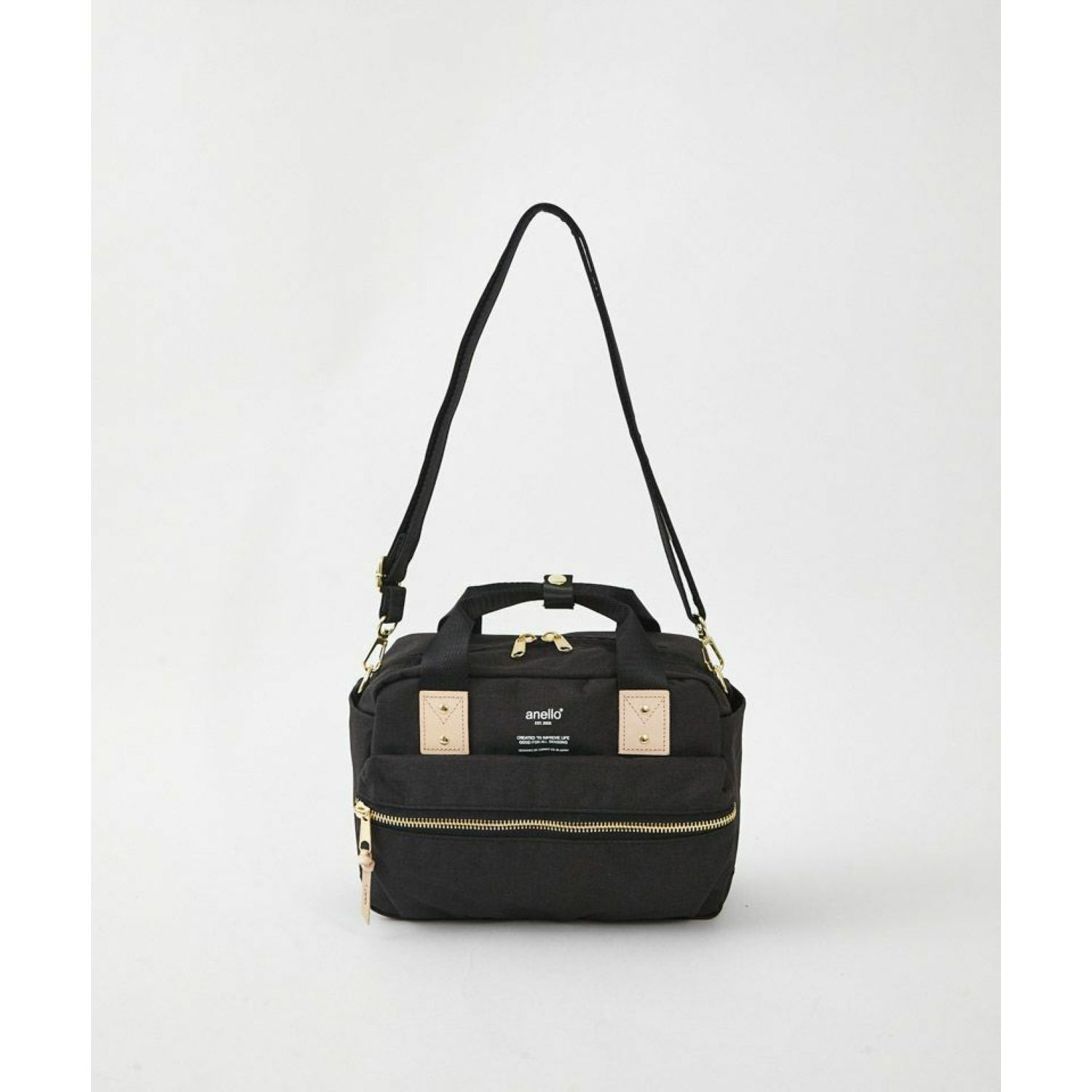 Anello Atelier Mini Shoulder Bag (Black)
