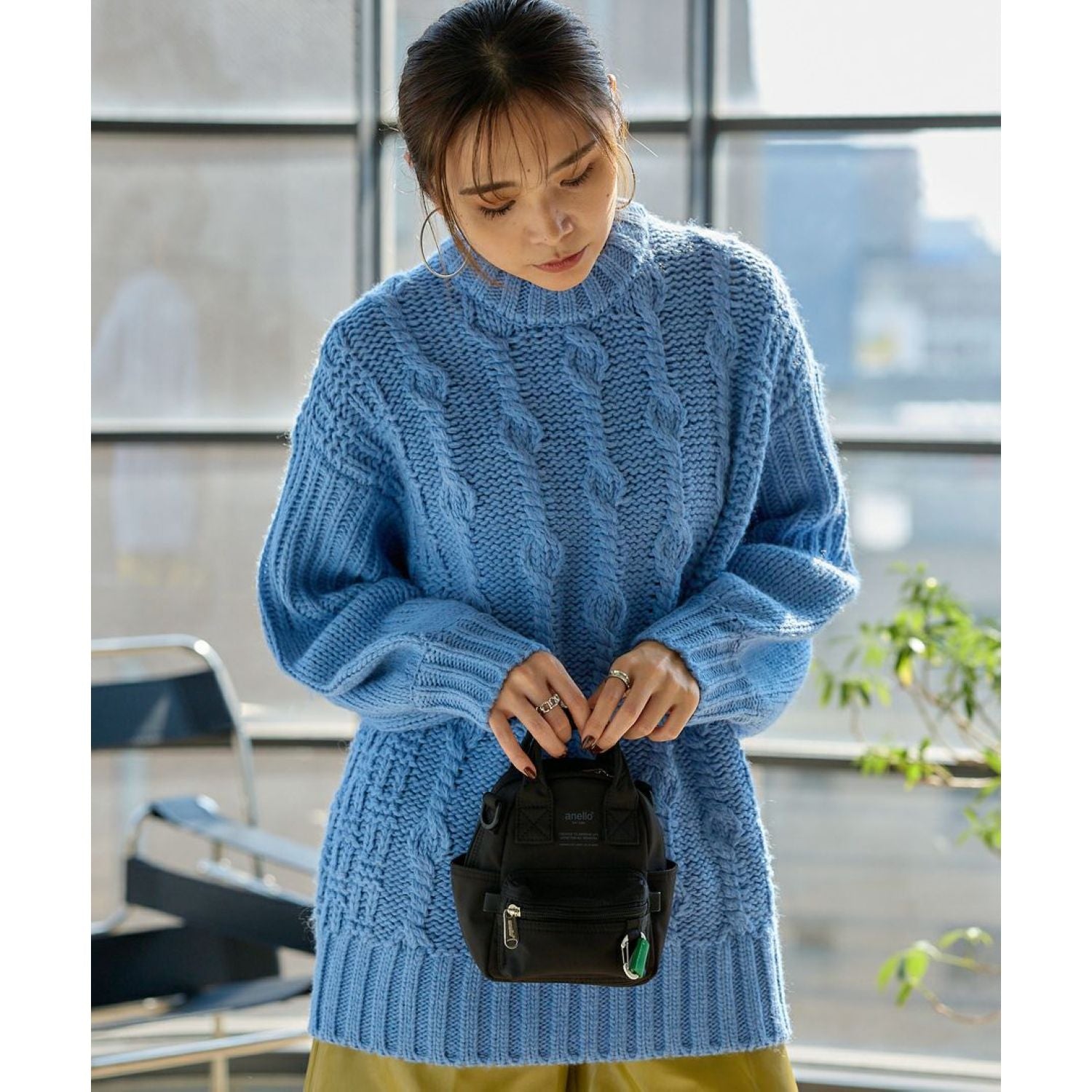 Anello Base 2Way Nano Shoulder Bag (Black)