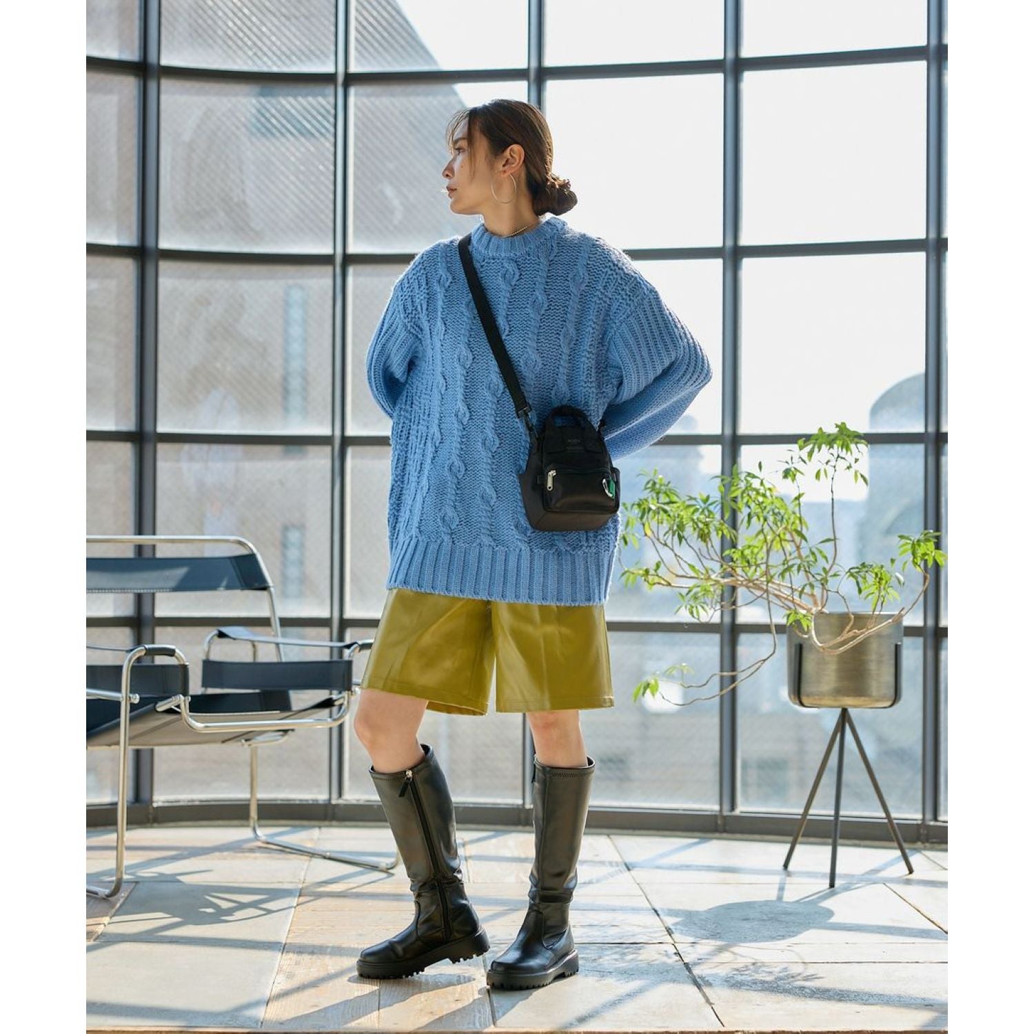 Anello Base 2Way Nano Shoulder Bag (Black)