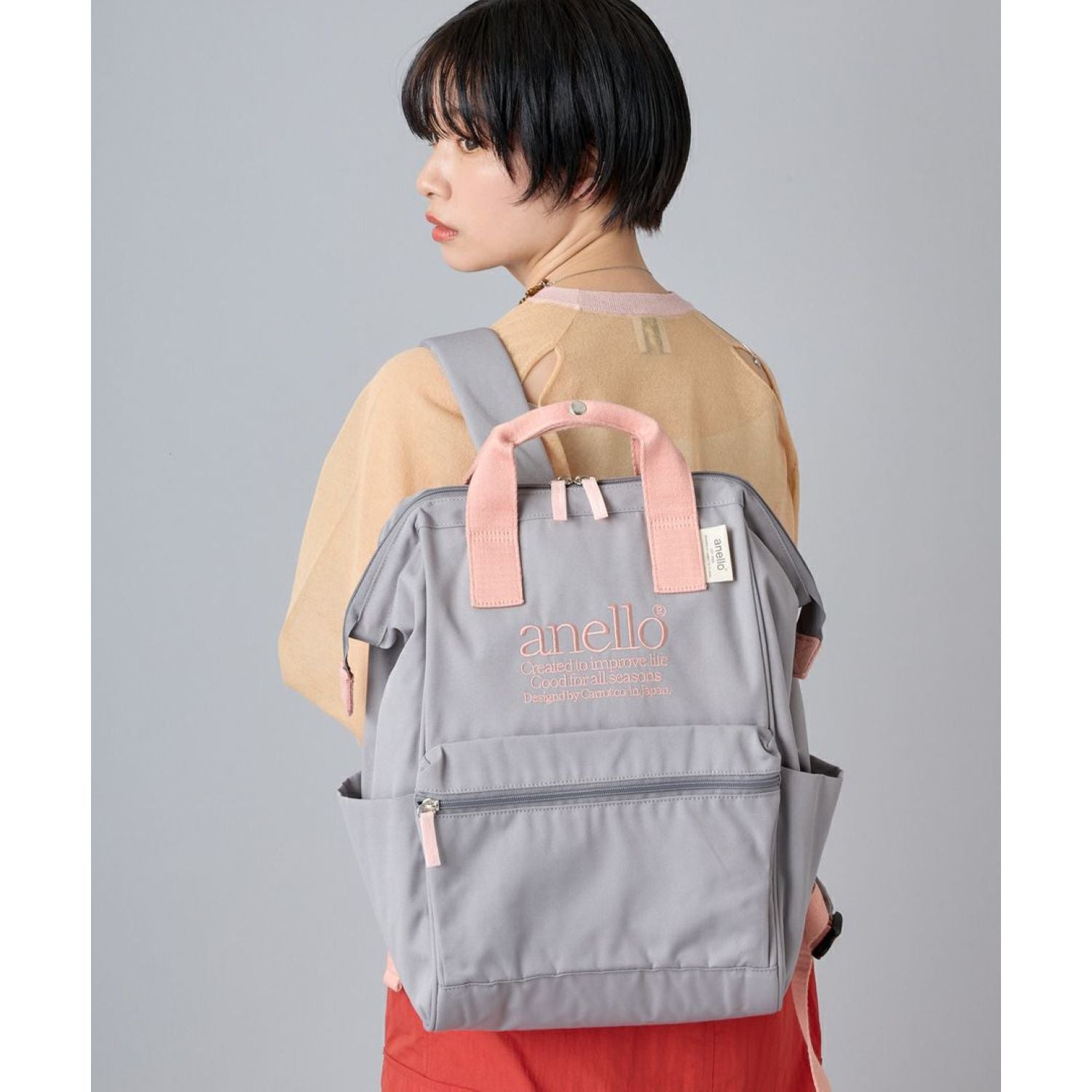 Anello Beverly Kuchigane Backpack R (Navy)