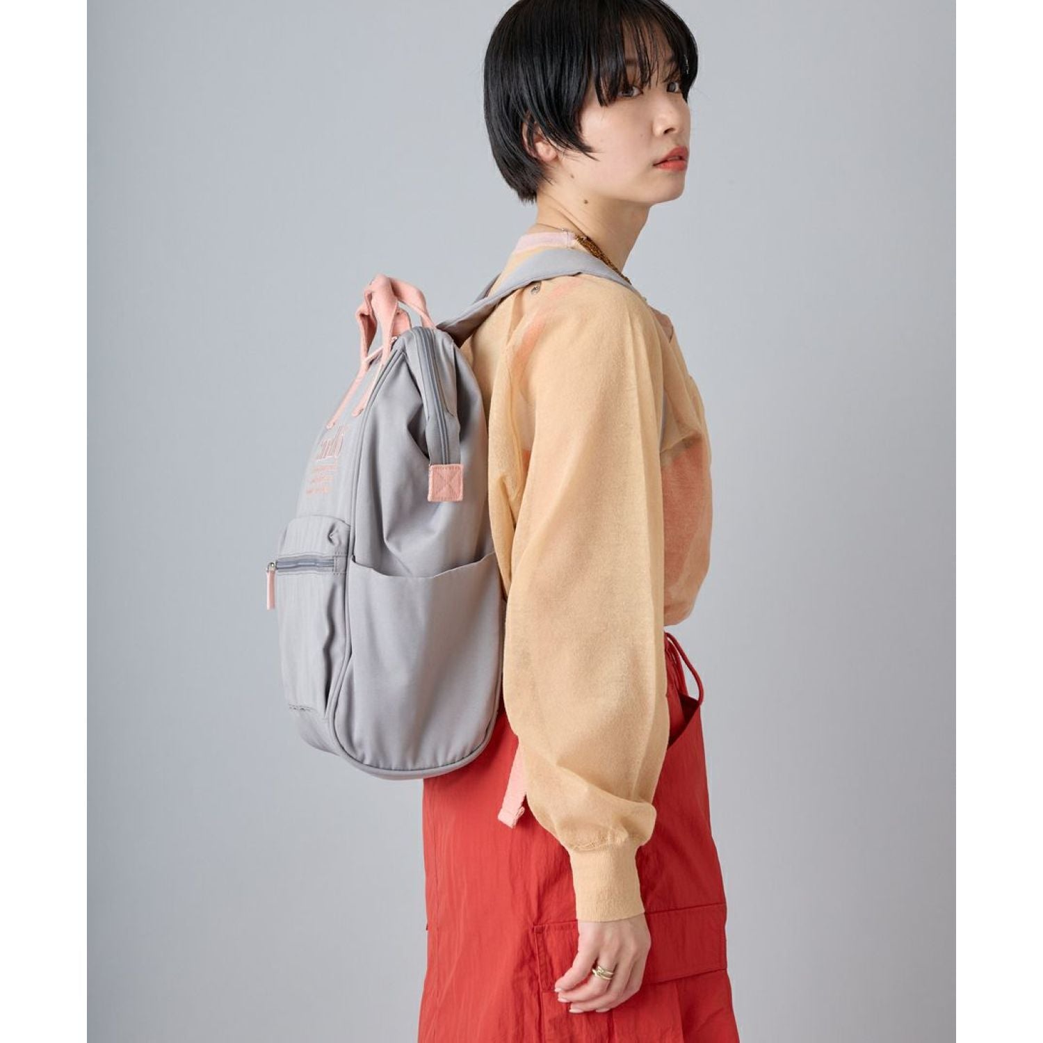Anello Beverly Kuchigane Backpack R (Navy)