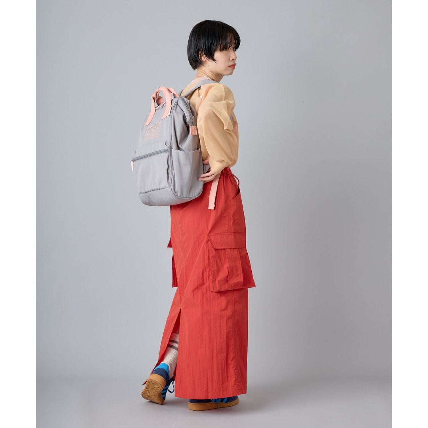 Anello Beverly Kuchigane Backpack R (Navy)