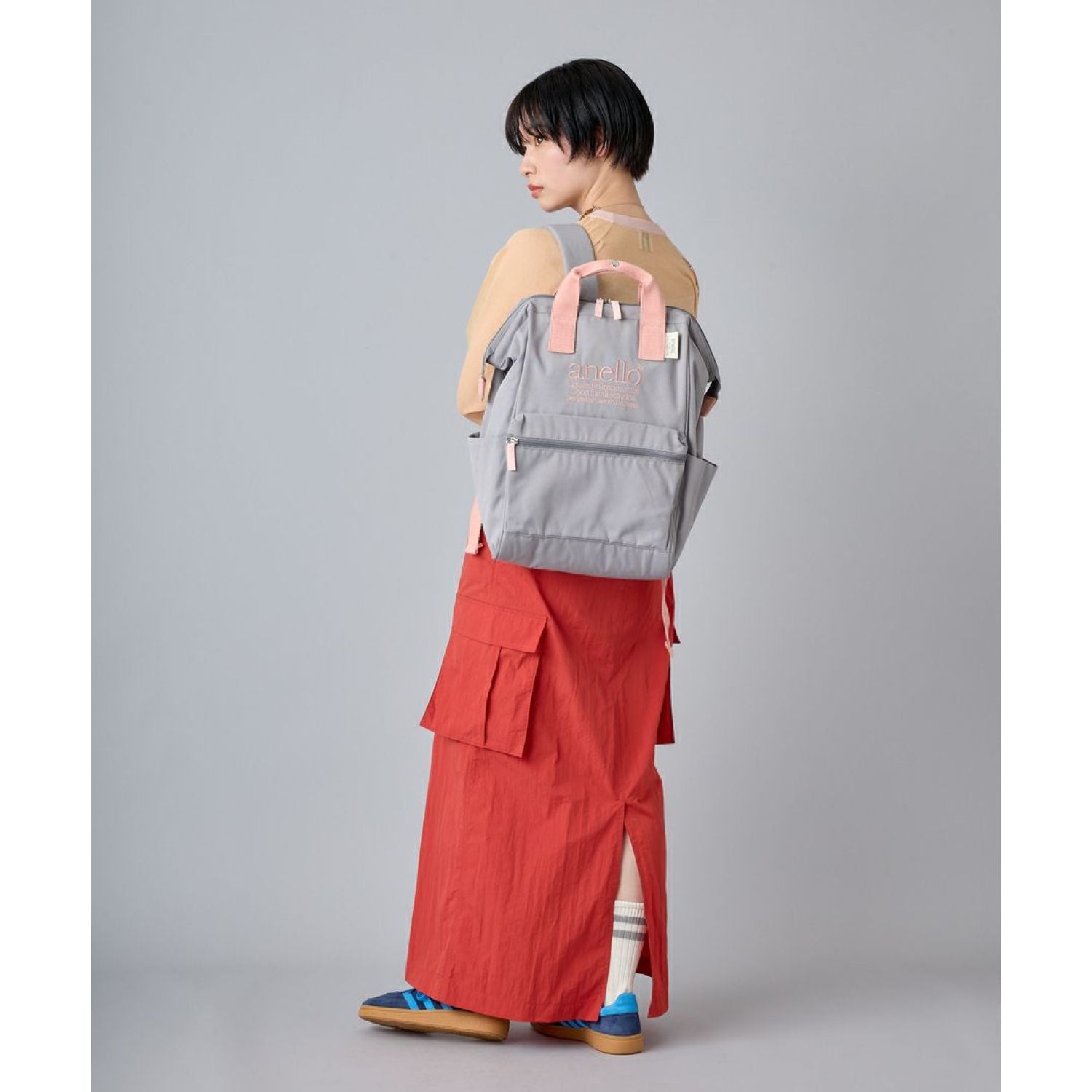 Anello Beverly Kuchigane Backpack R (Navy)