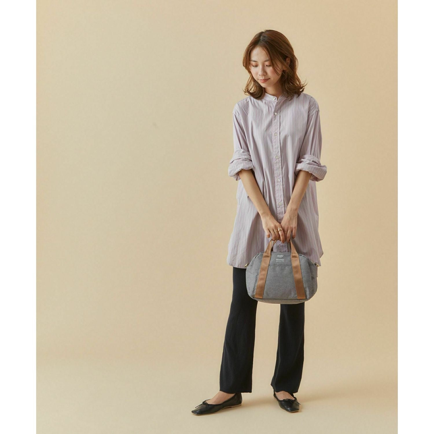 Anello Chubby Mini Shoulder Bag (Grey)