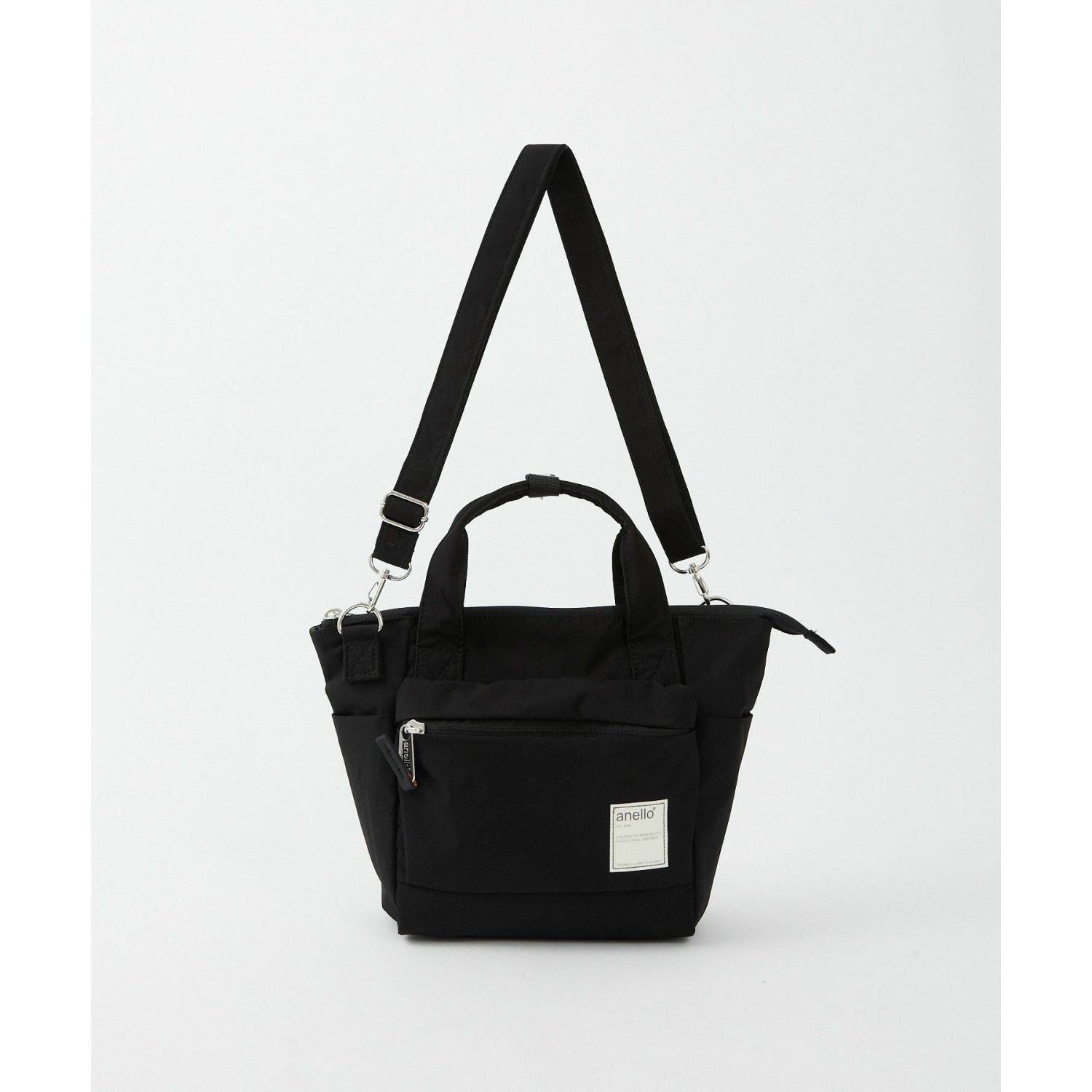 Anello Circle 2Way Mini Tote Bag (Black)