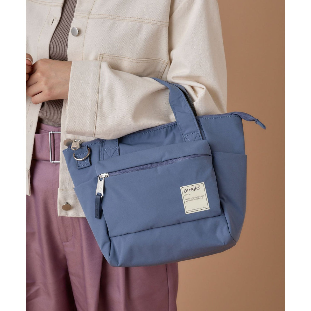 Anello Circle 2Way Mini Tote Bag (Blue) – The Planet Traveller