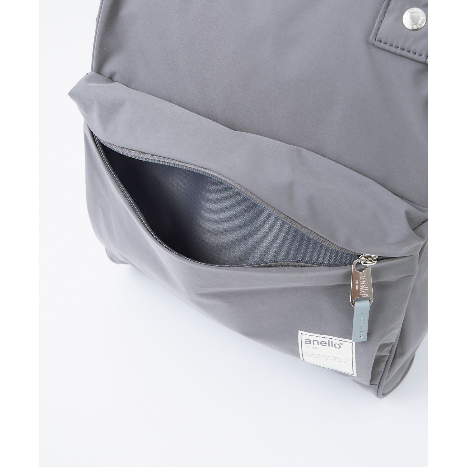 Anello Circle Kuchigane Backpack Slim R (Grey)