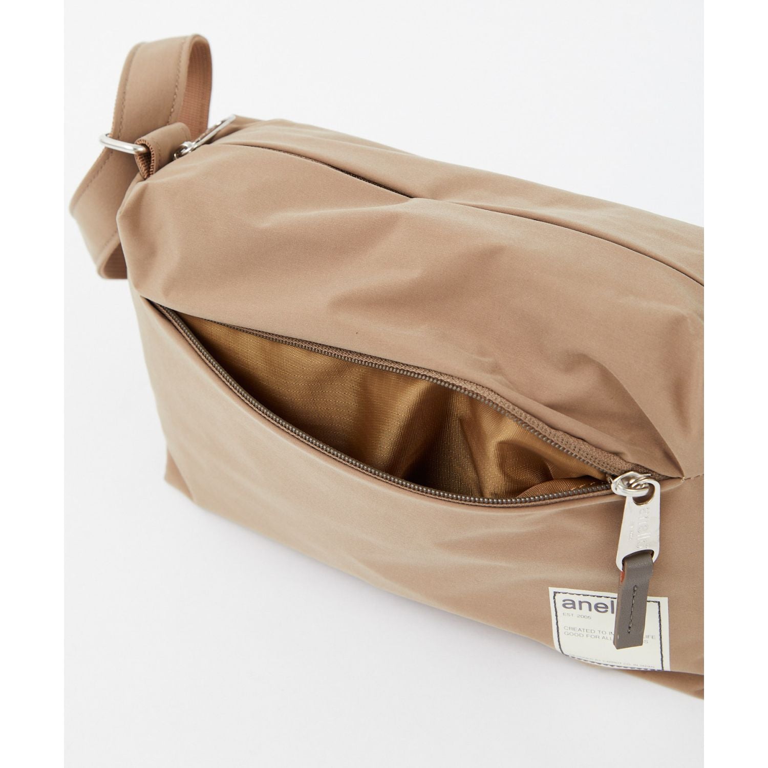 Anello Circle Mini Shoulder Bag (Beige)
