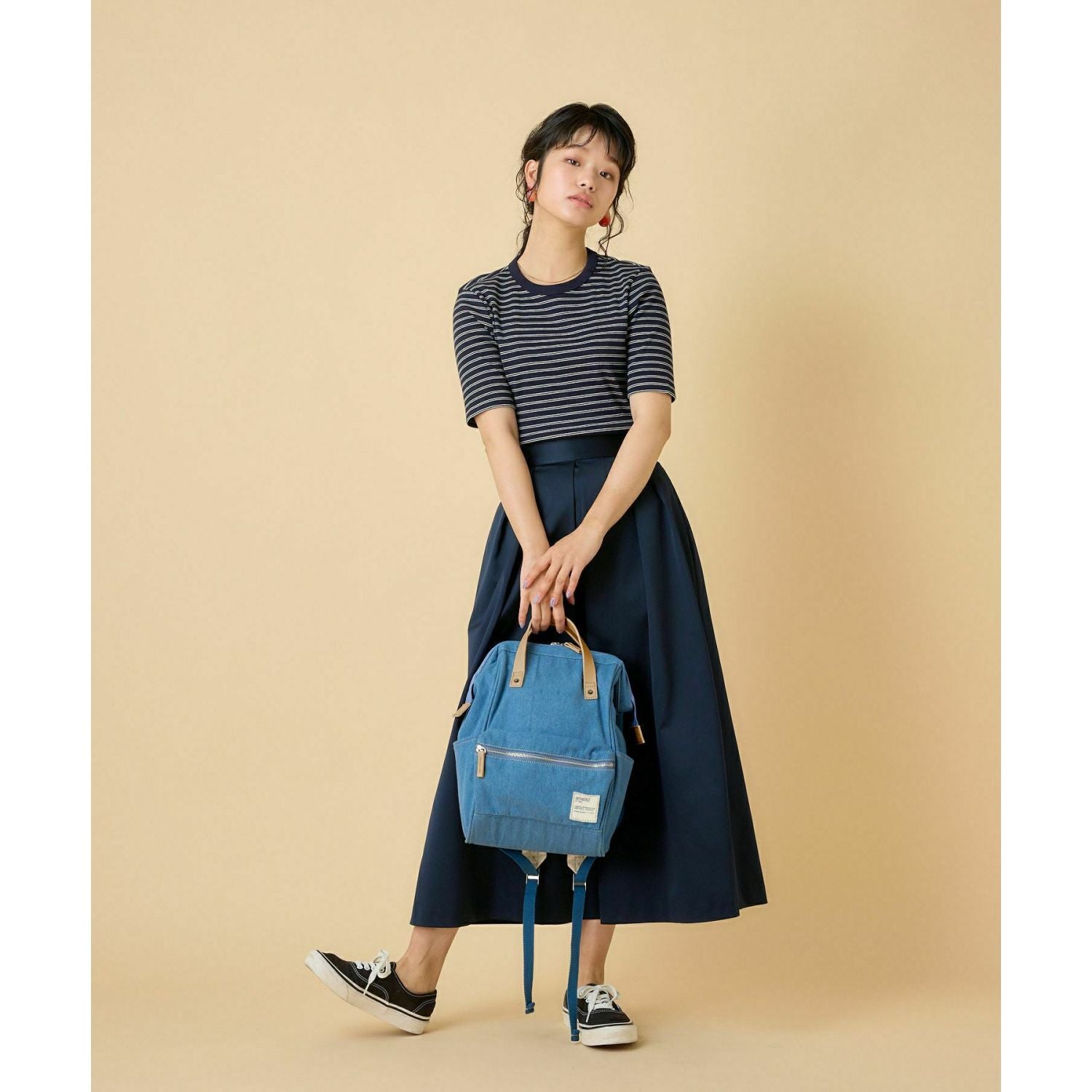 Anello Conny Kuchigane Backpack Slim S (Blue)