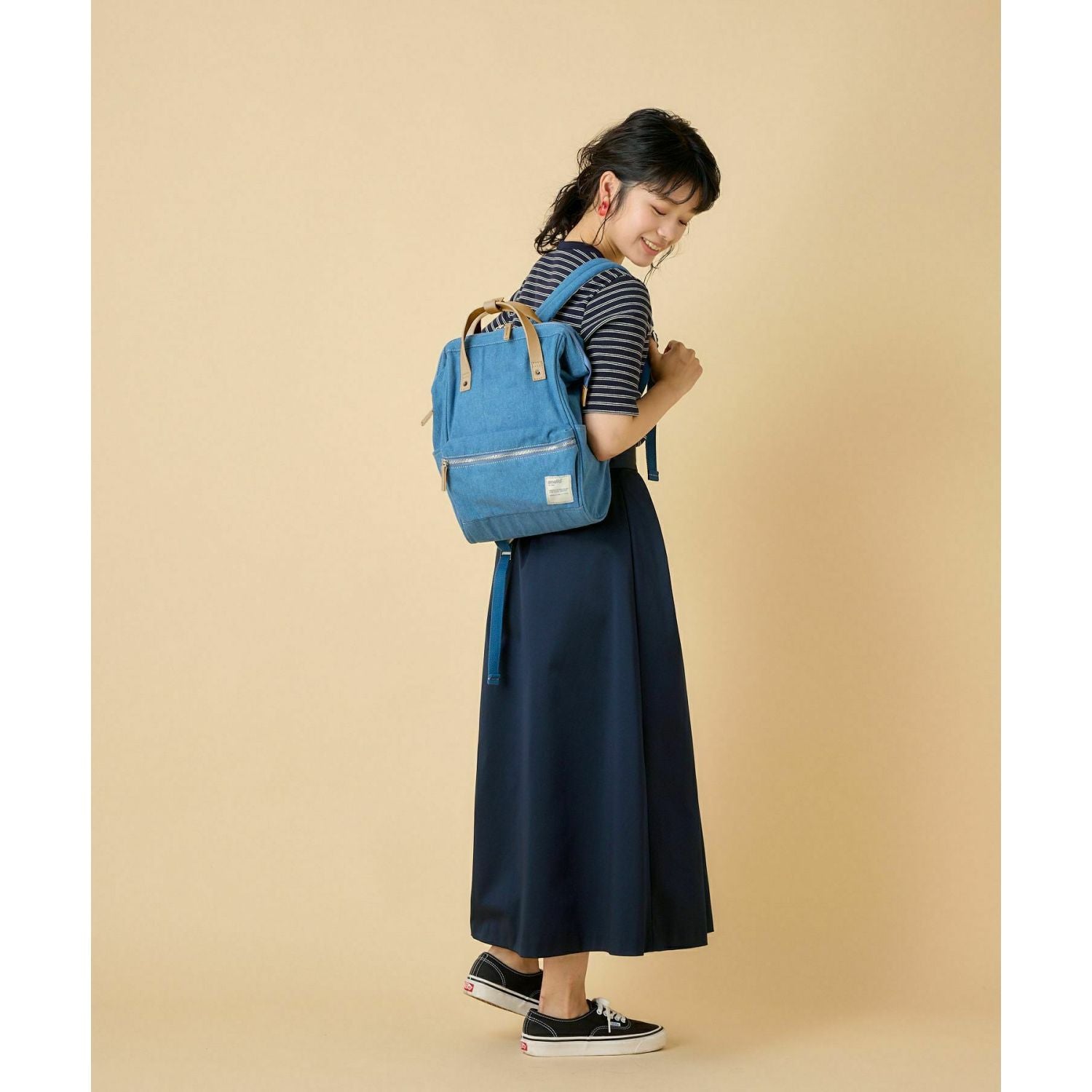 Anello Conny Kuchigane Backpack Slim S (Blue)