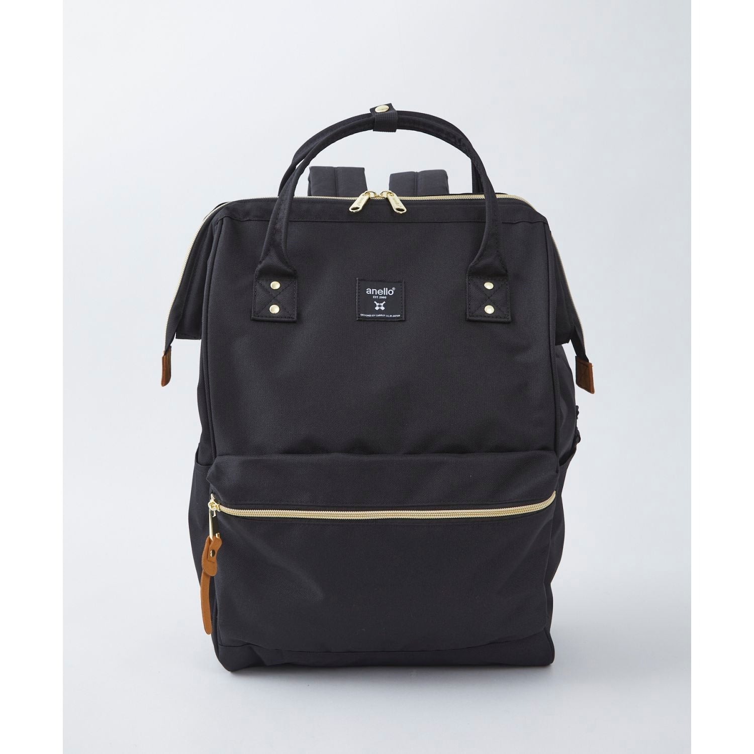 Anello Cross Bottle Kuchigane Backpack L (Black)