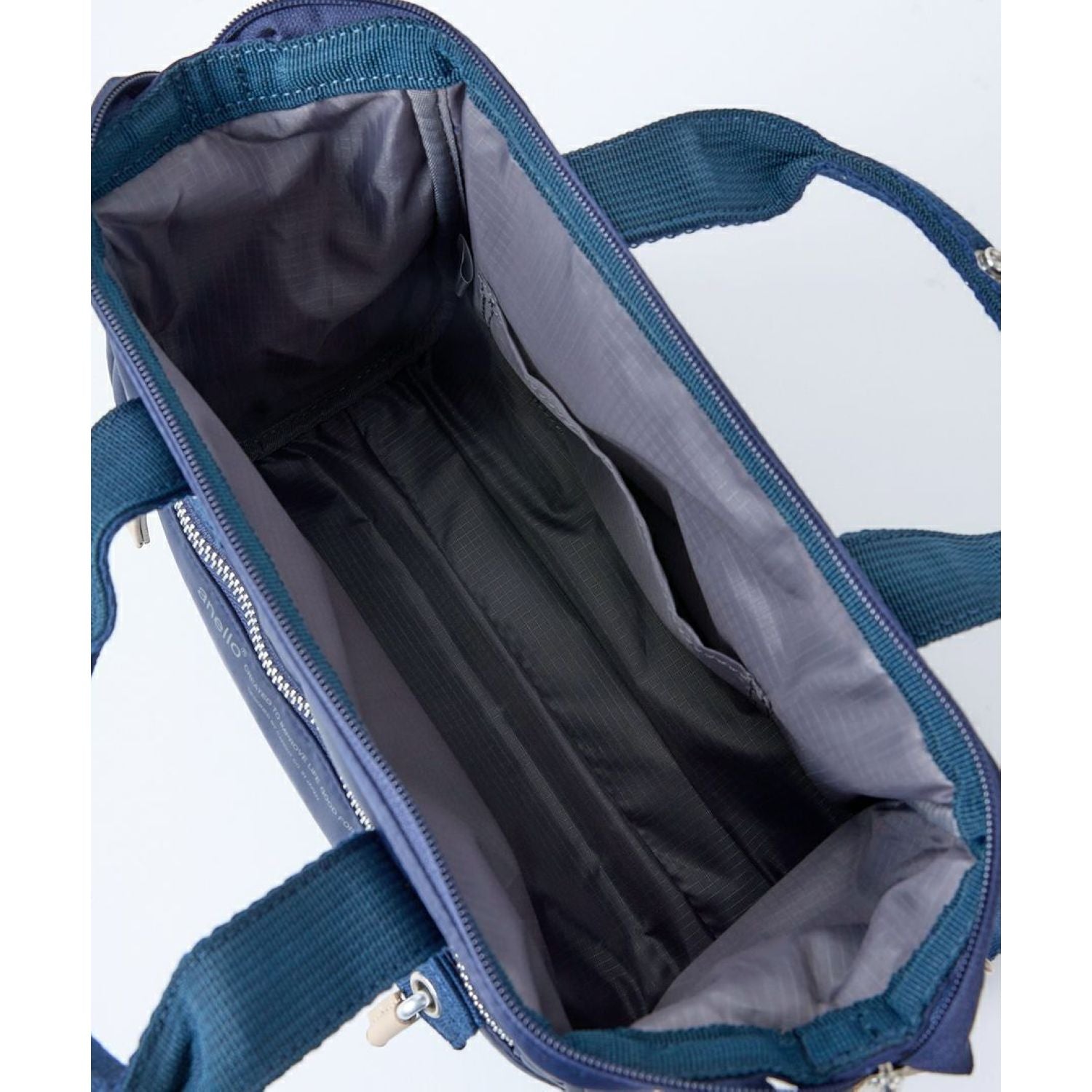 Anello Eleanor Kuchigane 2 Way Mini Shoulder Bag (Navy)