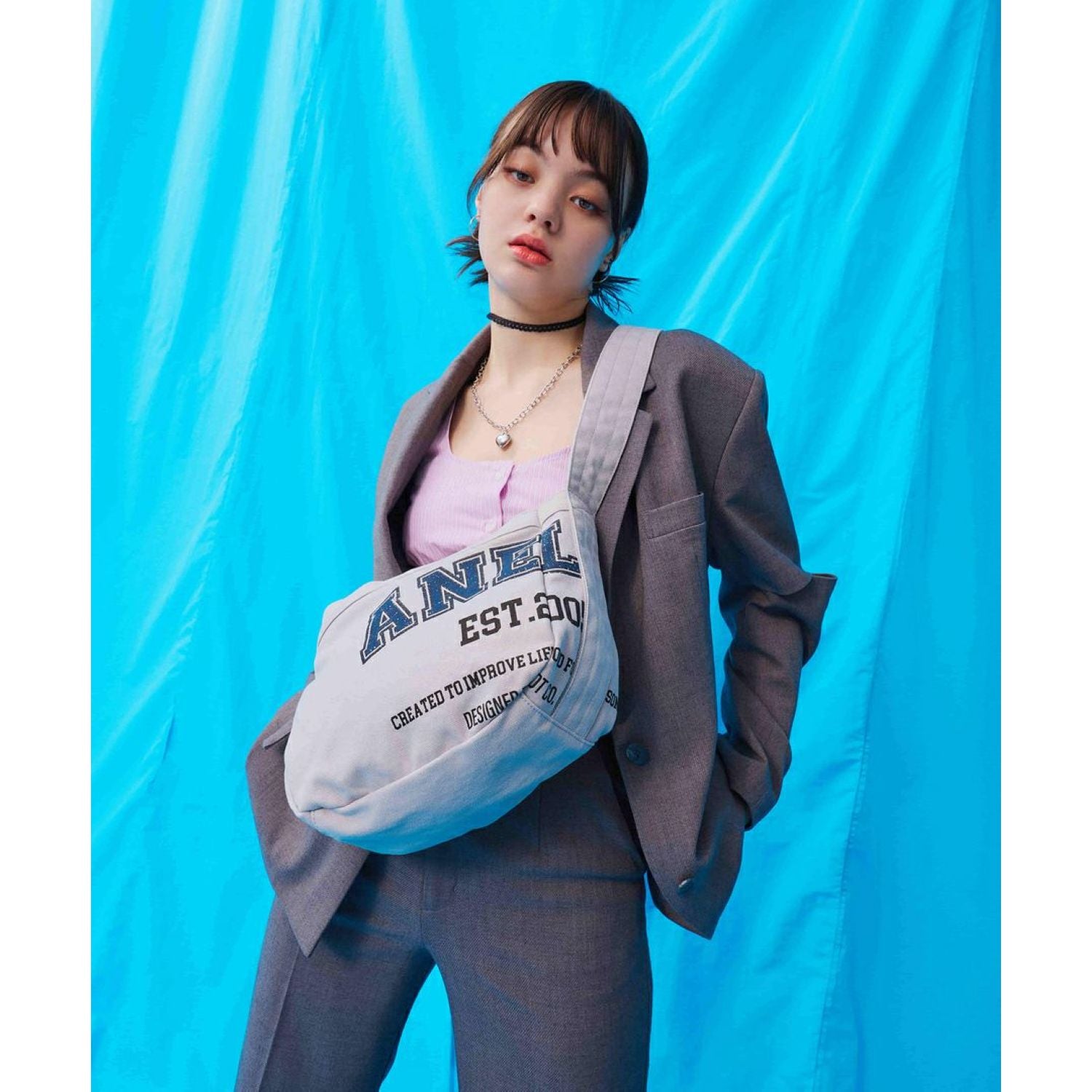 Anello Hazel Mini Shoulder Bag (Ivory)