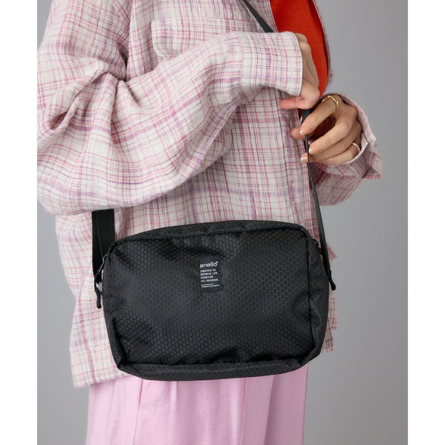 Anello Lit Mini Shoulder Bag (Navy)