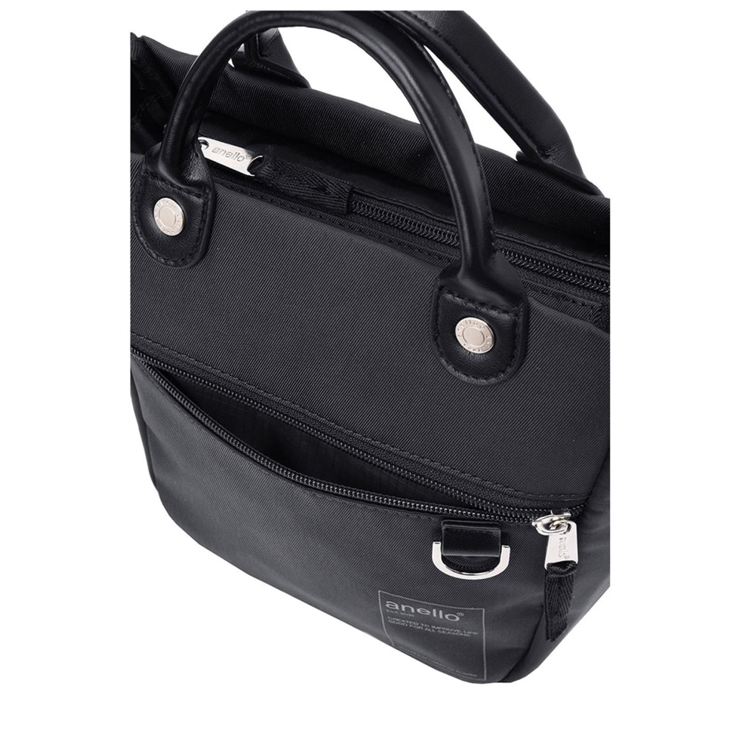 Anello New Orchard 2Way Mini Tote Bag (Black)