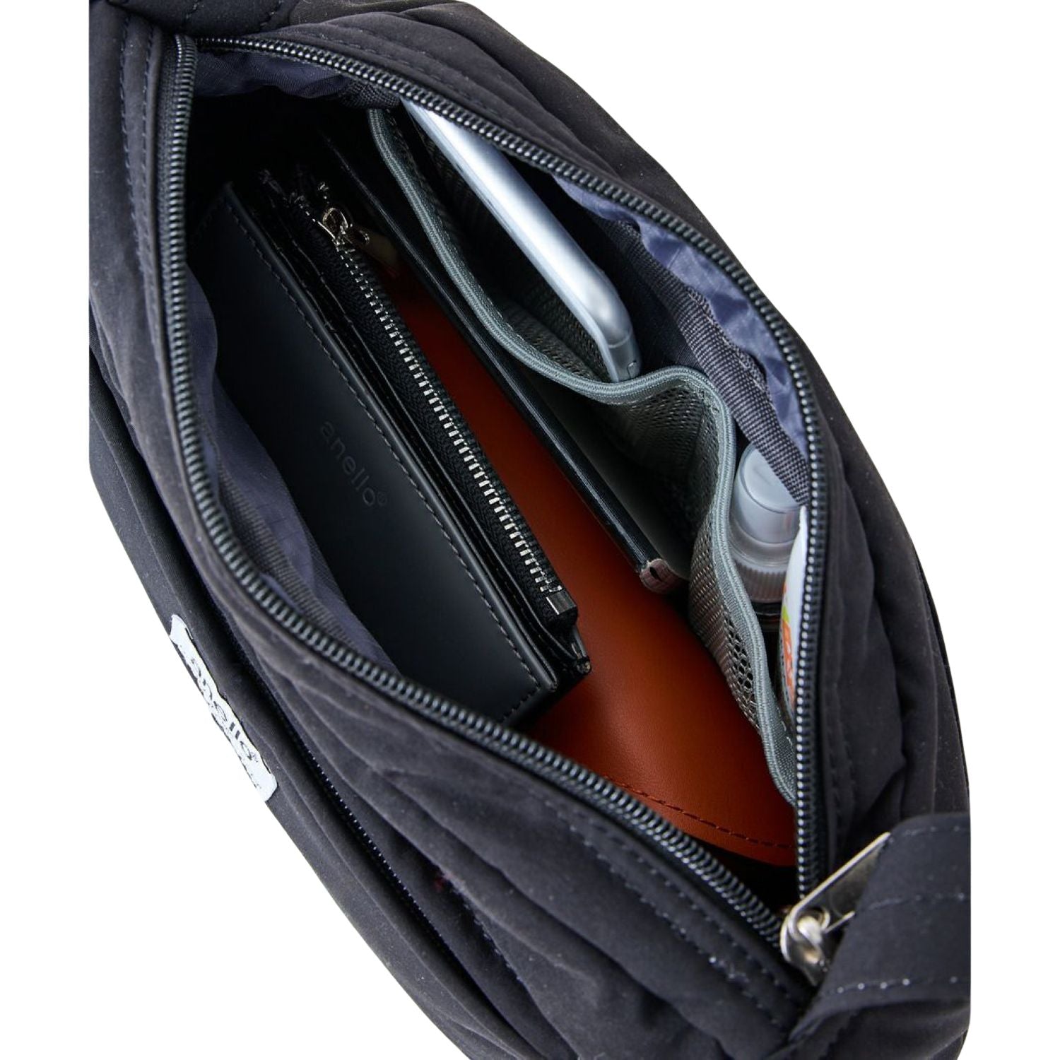Anello Soft Mini Shoulder Bag (Black)