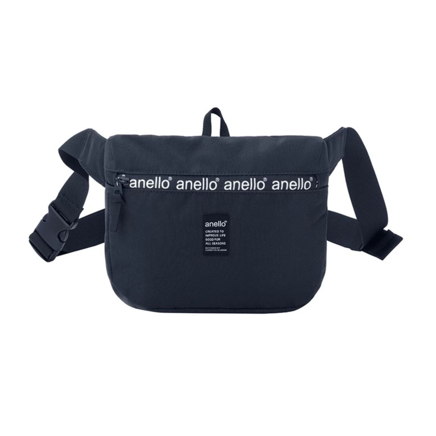 Anello Zip Waist Bag (Black)