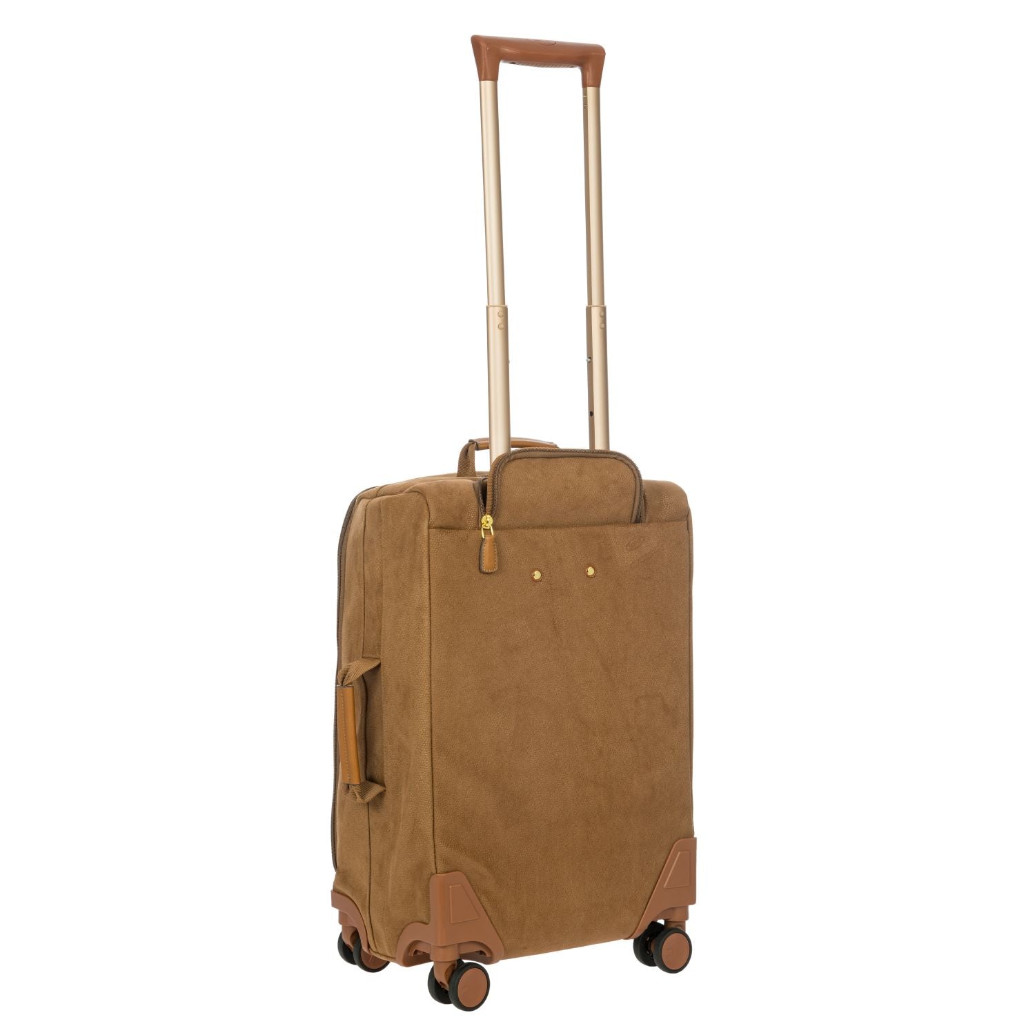 BRIC'S Life 22" Carry On Luggage With Front Access Opening Spinner (Camel)