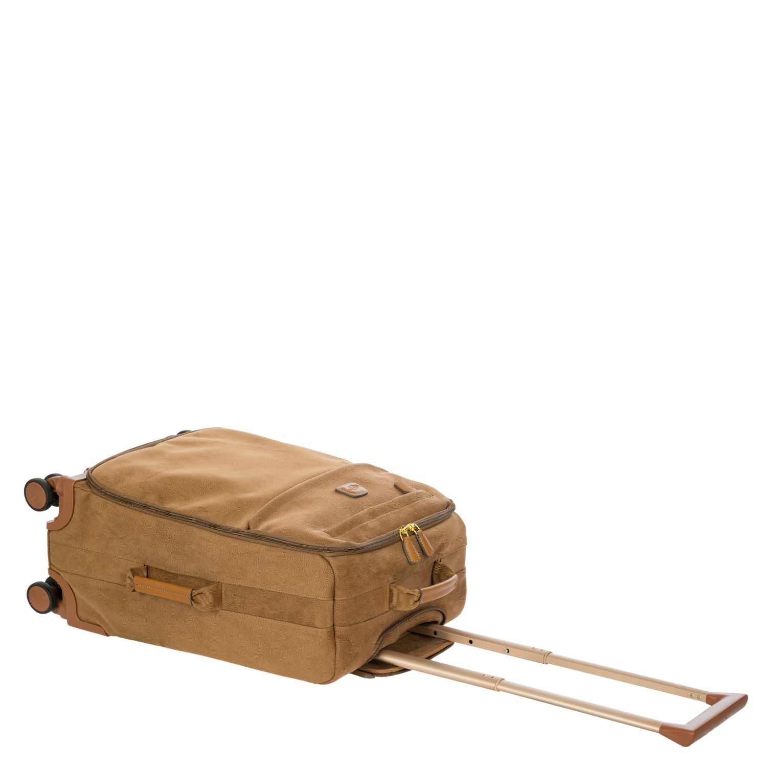 BRIC'S Life 22" Carry On Luggage With Front Access Opening Spinner (Camel)