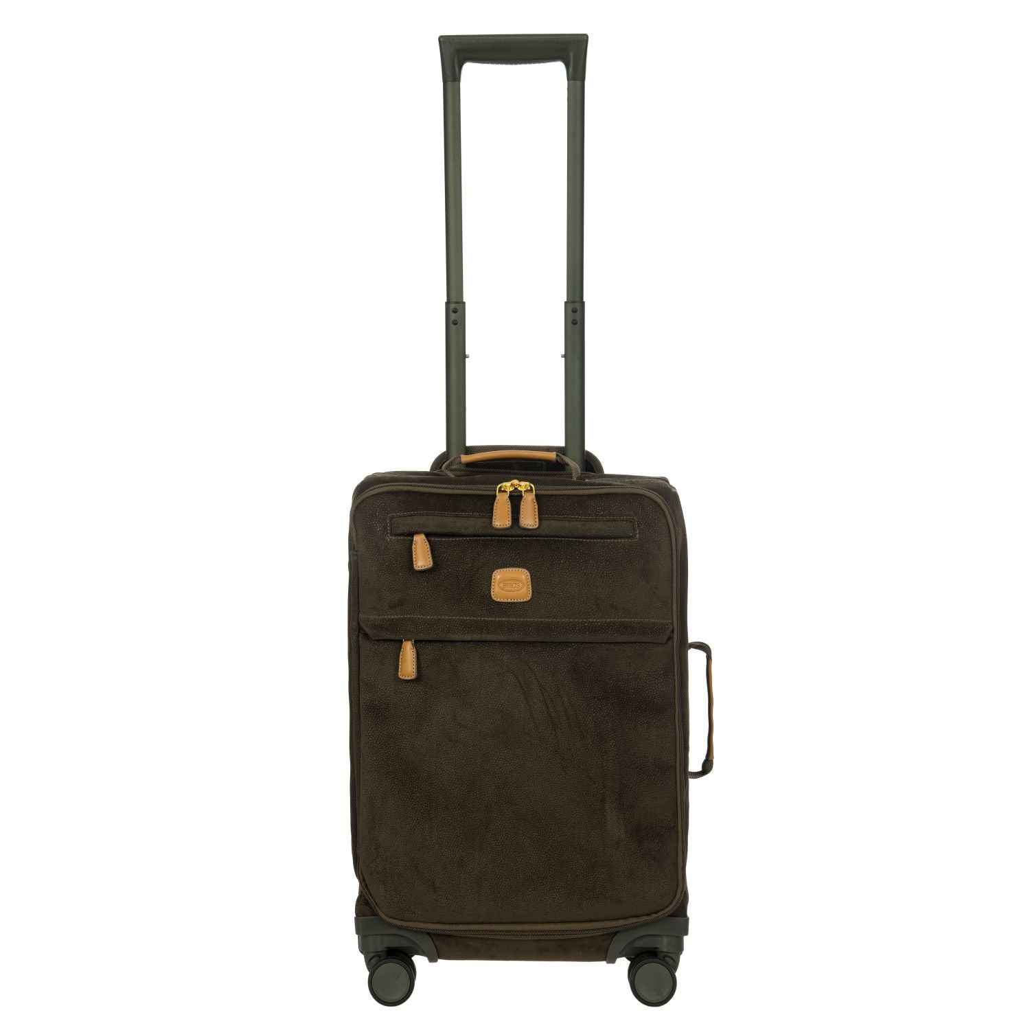 BRIC'S Life 22" Carry On Luggage With Front Access Opening Spinner (Olive)