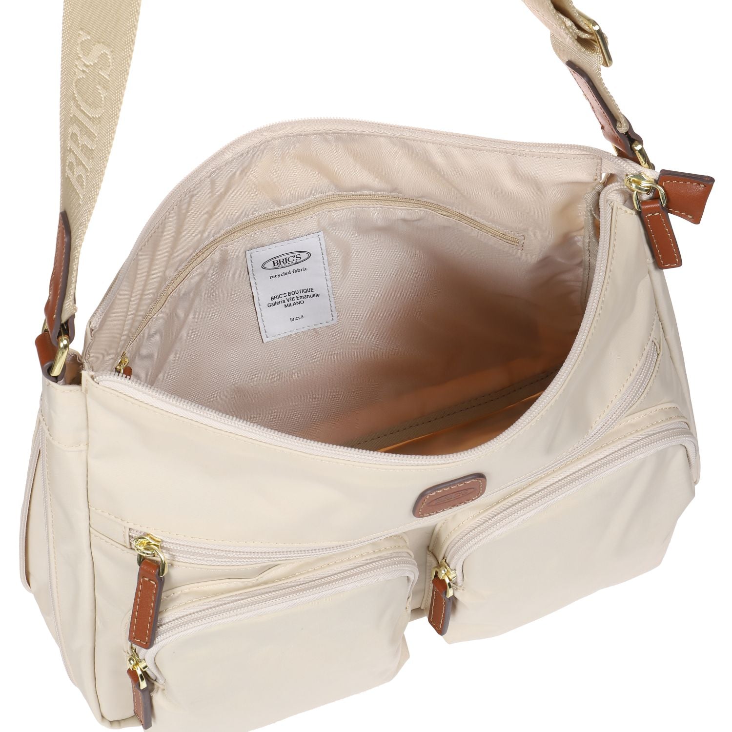 BRIC'S X-Bag Expandable Shoulder Bag (Beige)
