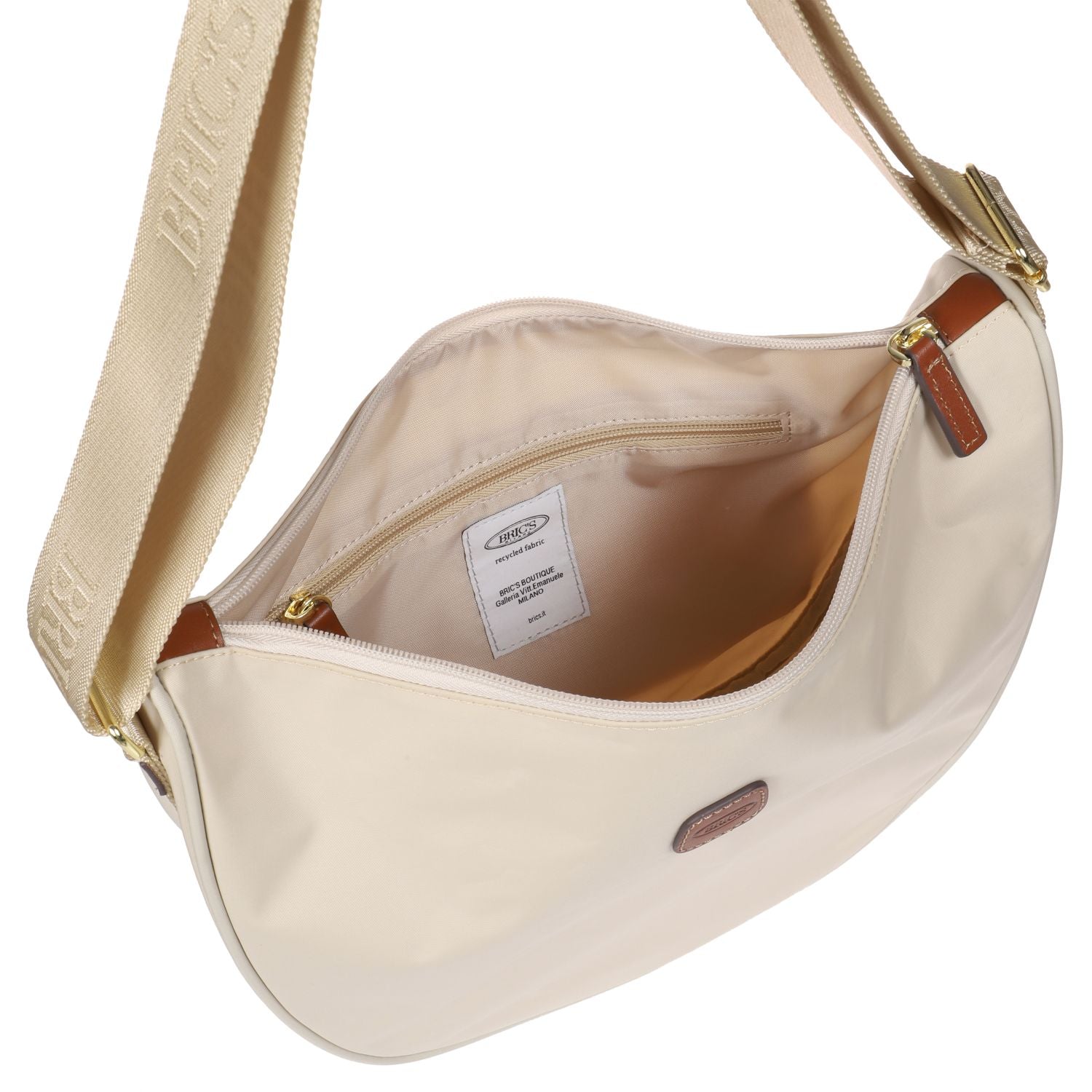 BRIC'S X-Bag Half Moon Bag - Medium (Beige)