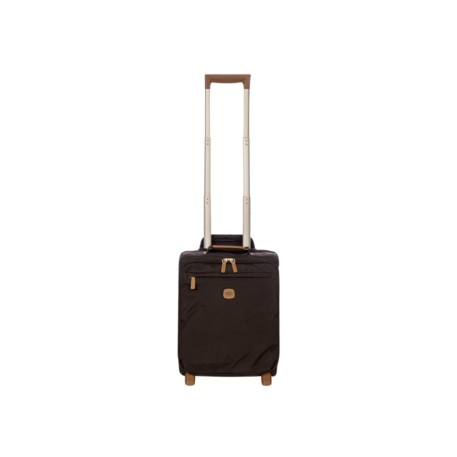 BRIC'S X-Travel 17.5" Underseat Trolley Luggage With Front Access Opening (Brown)