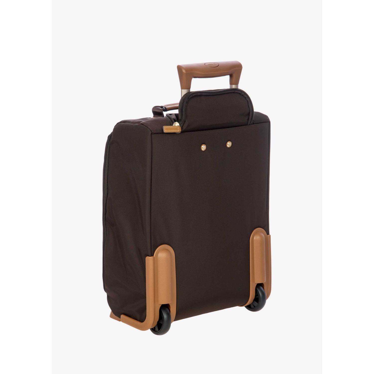 BRIC'S X-Travel 17.5" Underseat Trolley Luggage With Front Access Opening (Brown)