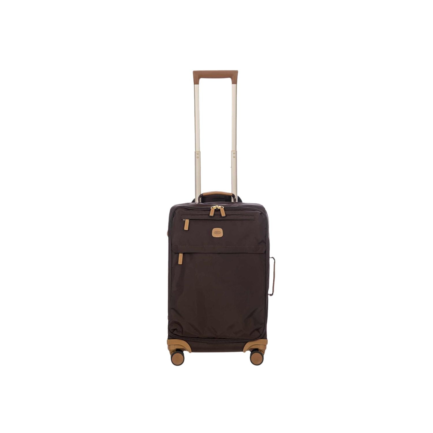 BRIC'S X-Travel 22" Carry On Luggage With Front Access Opening Spinner (Brown)