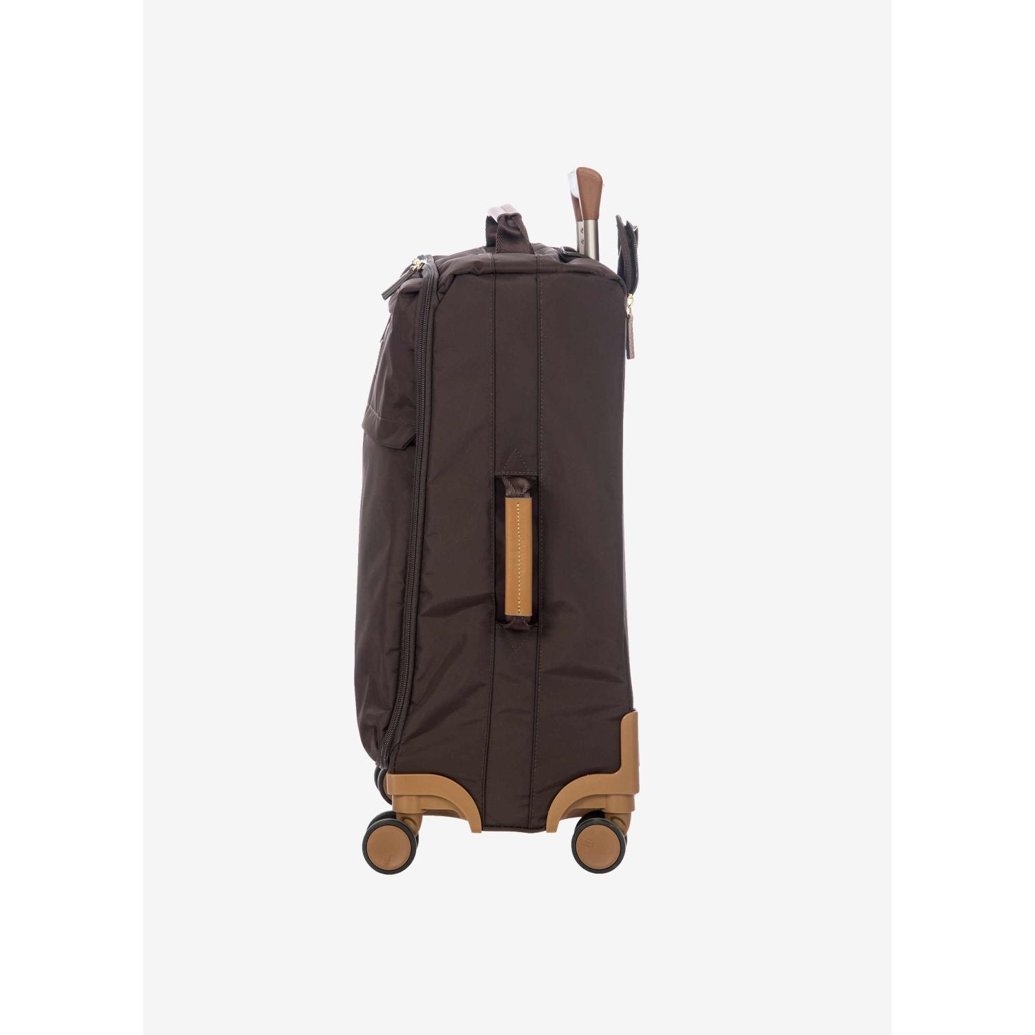 BRIC'S X-Travel 22" Carry On Luggage With Front Access Opening Spinner (Brown)