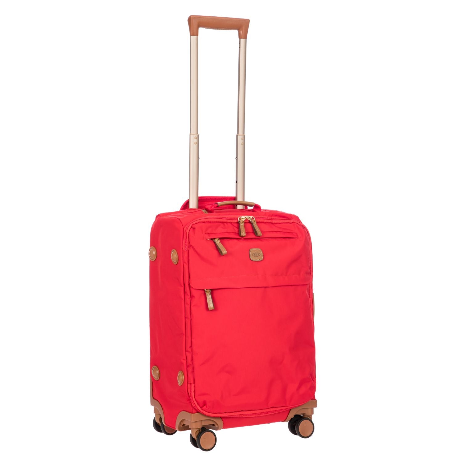 BRIC'S X-Travel 22" Carry On Luggage With Front Access Opening Spinner (Geranium)