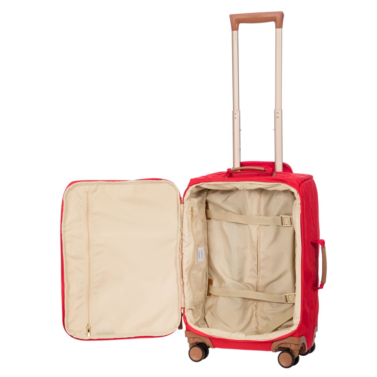 BRIC'S X-Travel 22" Carry On Luggage With Front Access Opening Spinner (Geranium)