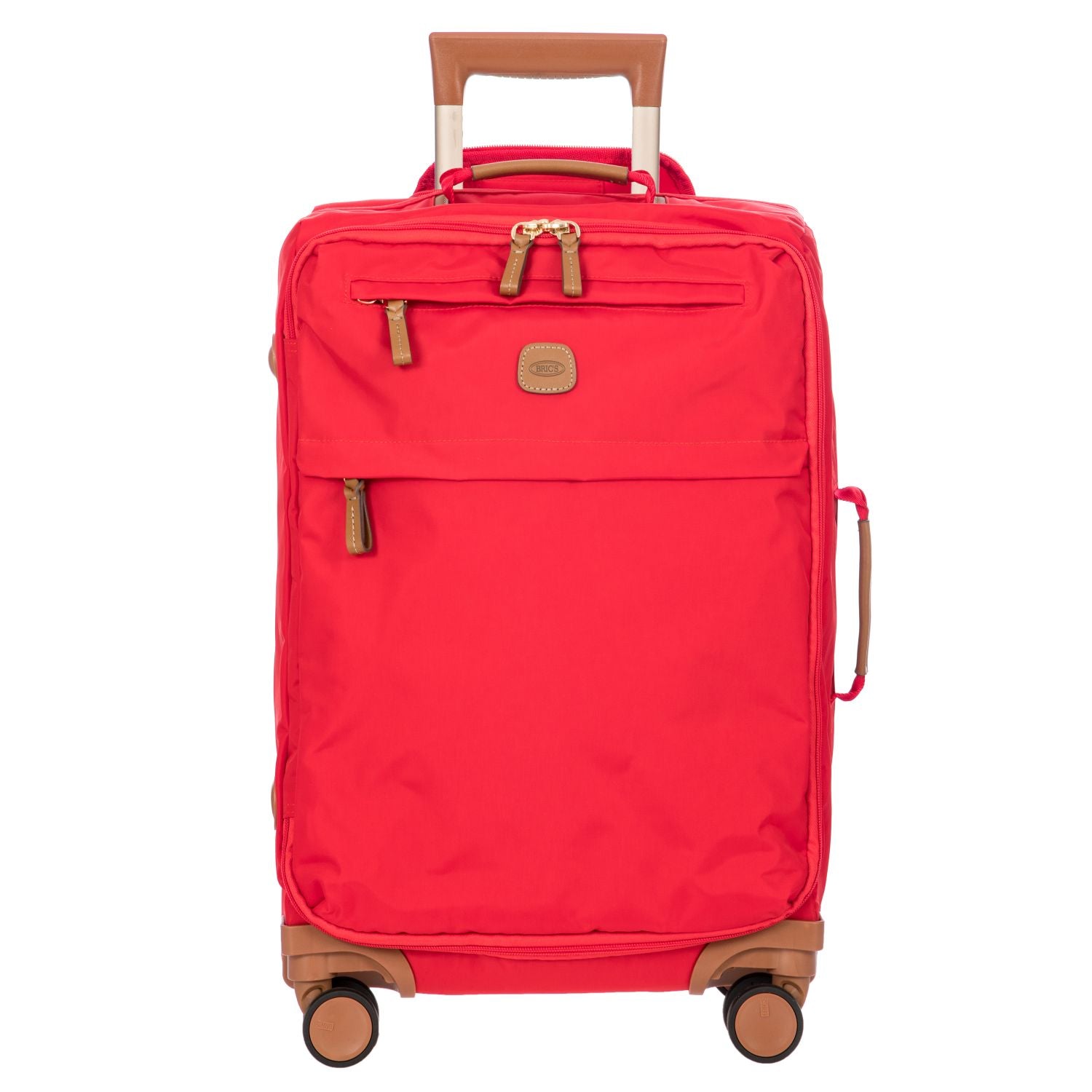BRIC'S X-Travel 22" Carry On Luggage With Front Access Opening Spinner (Geranium)